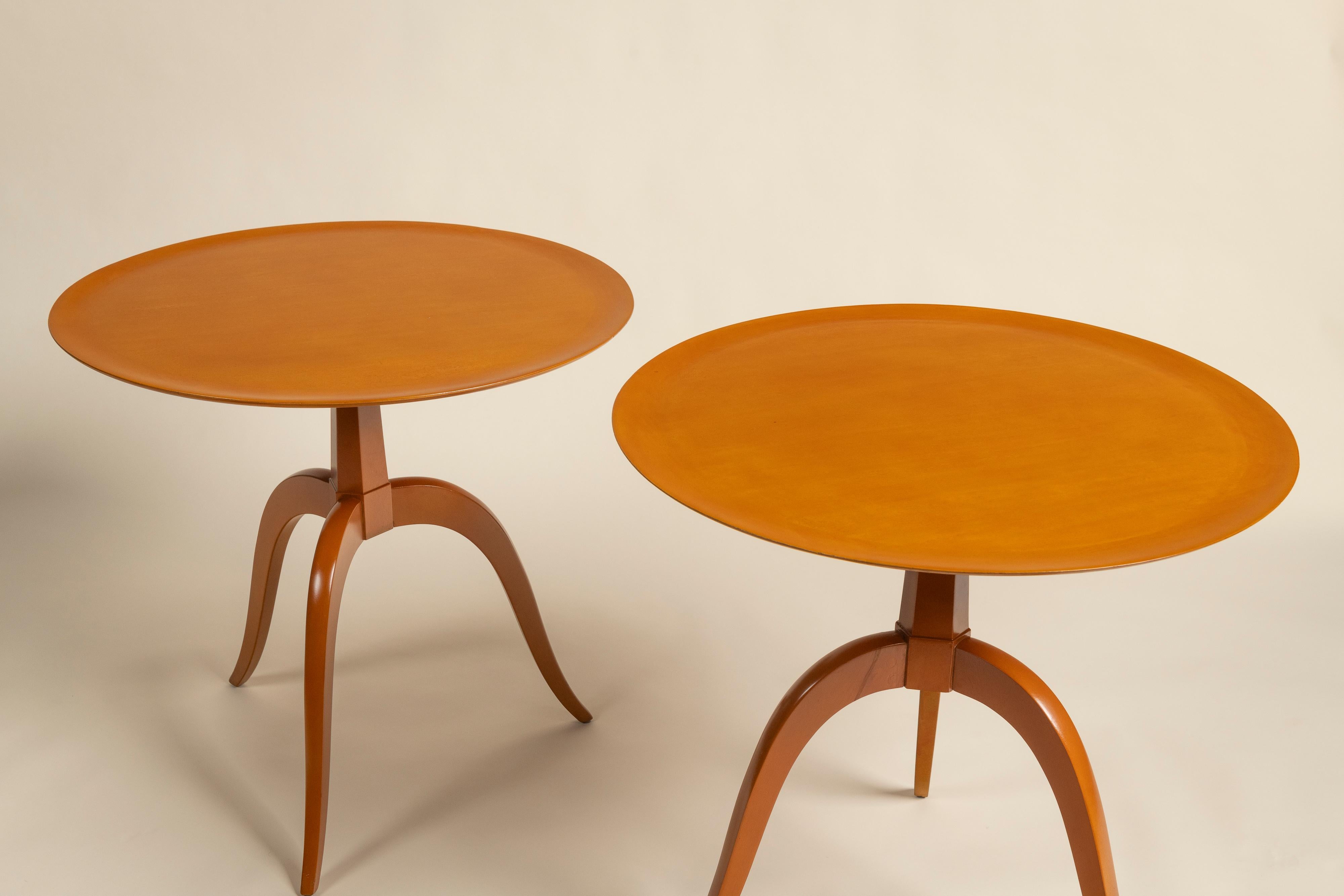 Mid-Century Modern Pair Mid Century Modern Edward Wormley Side Tables for Dunbar, USA