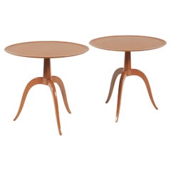 Pair Mid Century Modern Edward Wormley Side Tables for Dunbar, USA