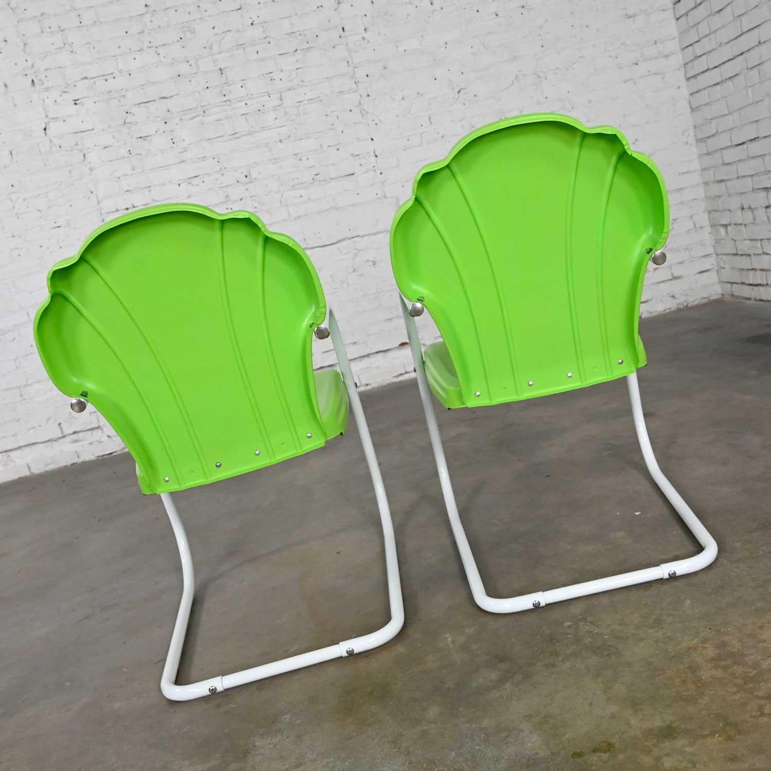 mid century metal outdoor chairs