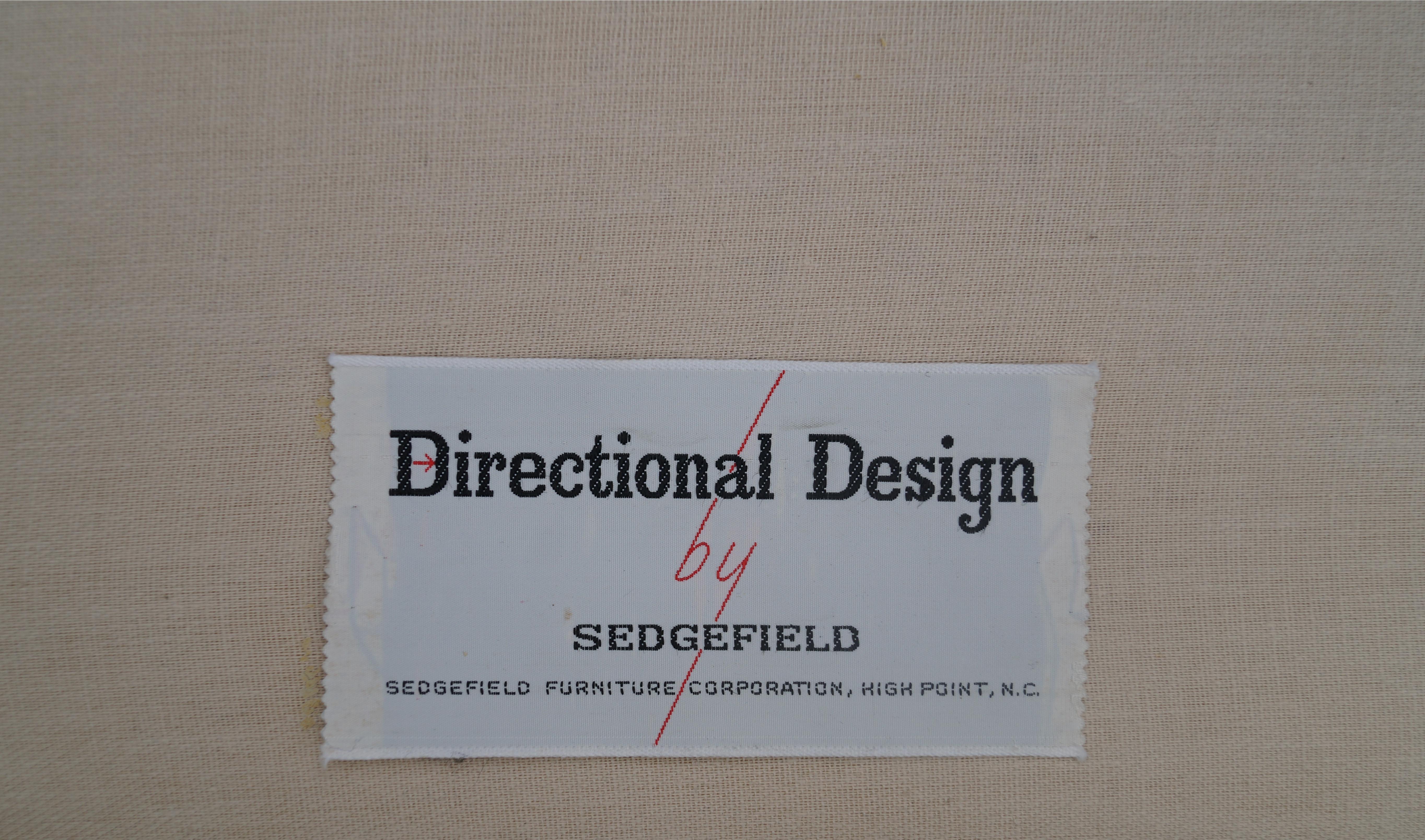 Paire de chaises pivotantes Directional Sedgefield de style The Modernity Jack Larsen en vente 8