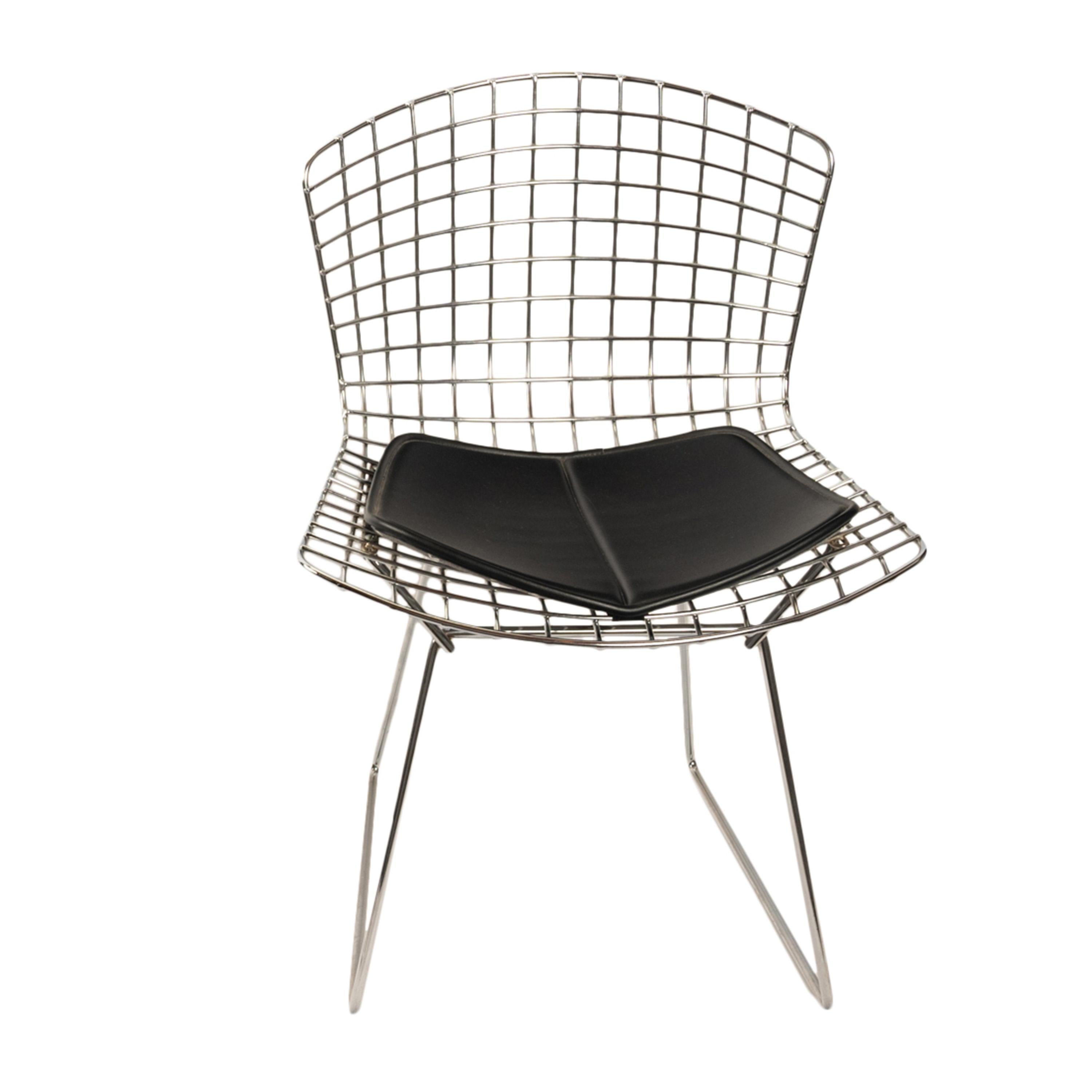 Coppia di poltrone in acciaio dello Studio A di Knoll del Mid Century Modern e pad Harry Bertoia 1970 in vendita 6