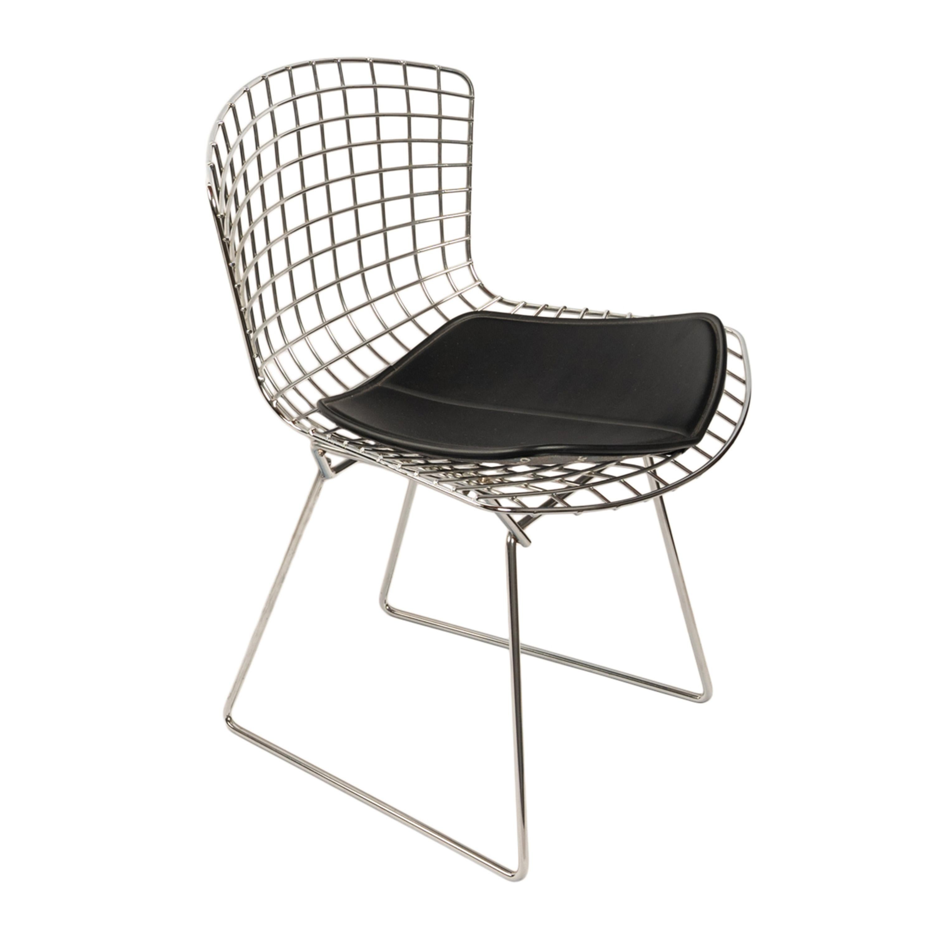 Coppia di poltrone in acciaio dello Studio A di Knoll del Mid Century Modern e pad Harry Bertoia 1970 in vendita 7