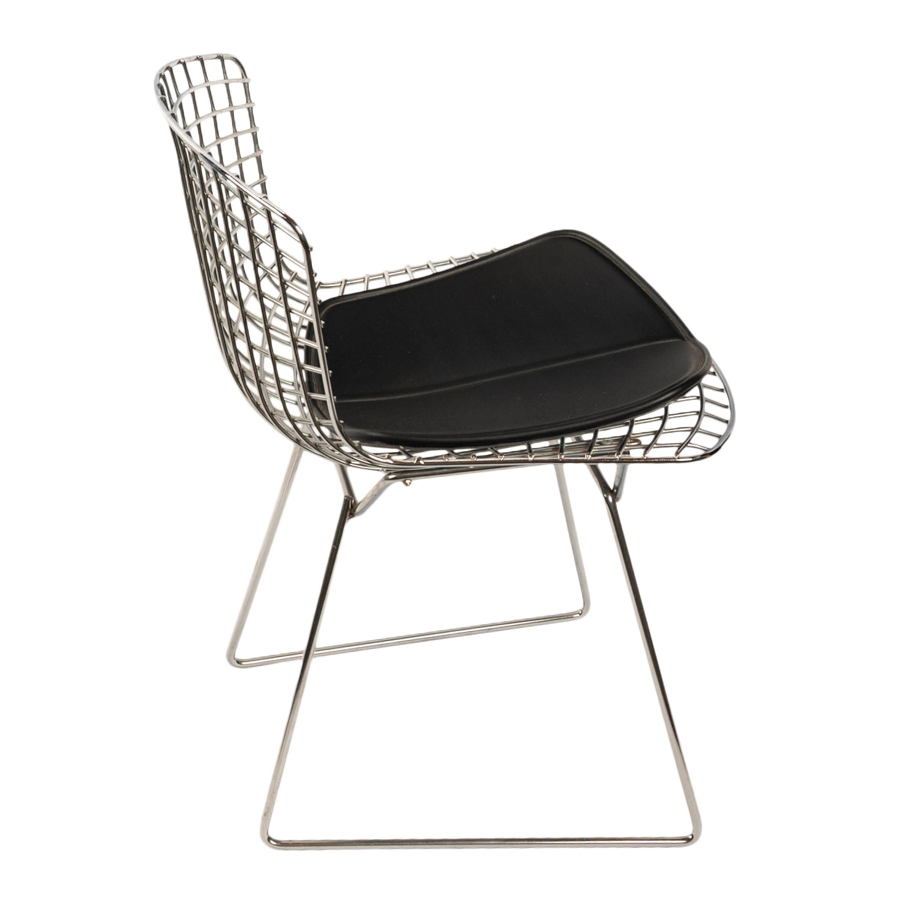 Coppia di poltrone in acciaio dello Studio A di Knoll del Mid Century Modern e pad Harry Bertoia 1970 in vendita 8