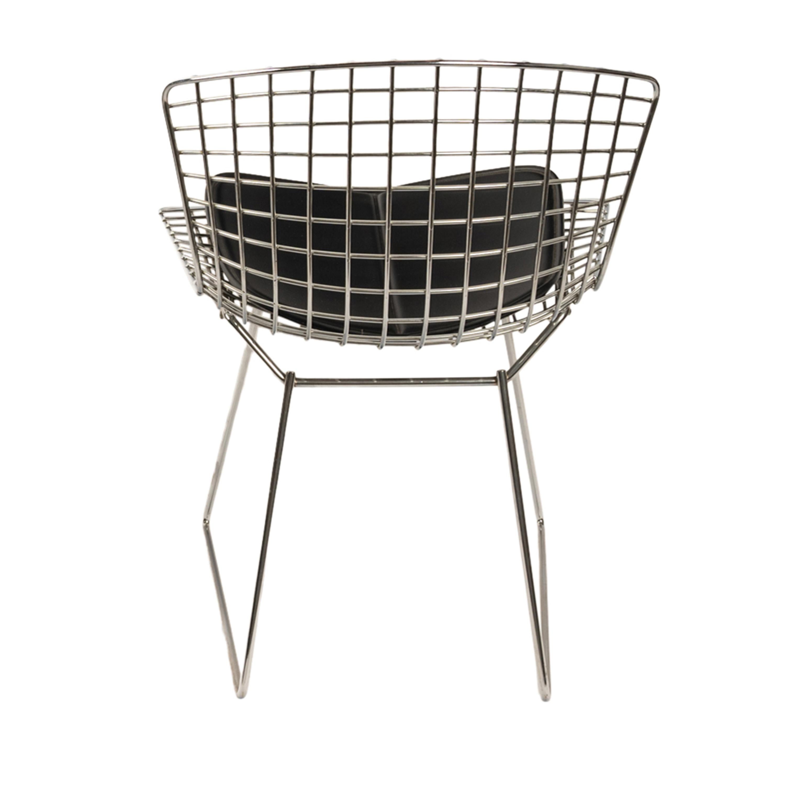 Coppia di poltrone in acciaio dello Studio A di Knoll del Mid Century Modern e pad Harry Bertoia 1970 in vendita 9
