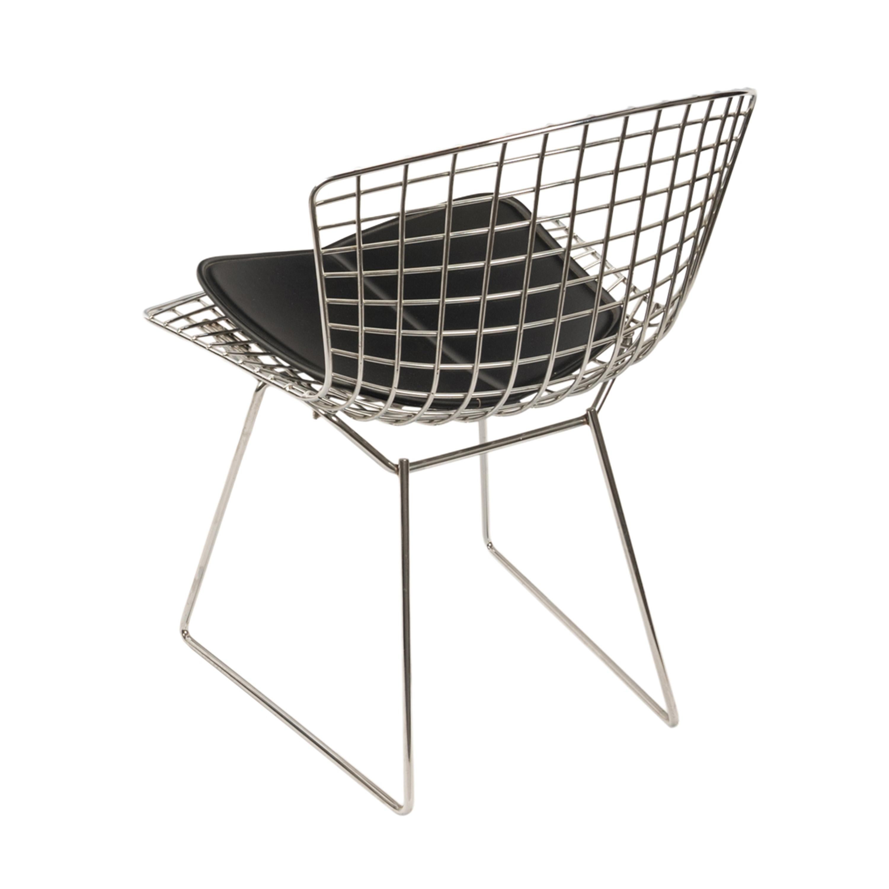 Coppia di poltrone in acciaio dello Studio A di Knoll del Mid Century Modern e pad Harry Bertoia 1970 in vendita 10