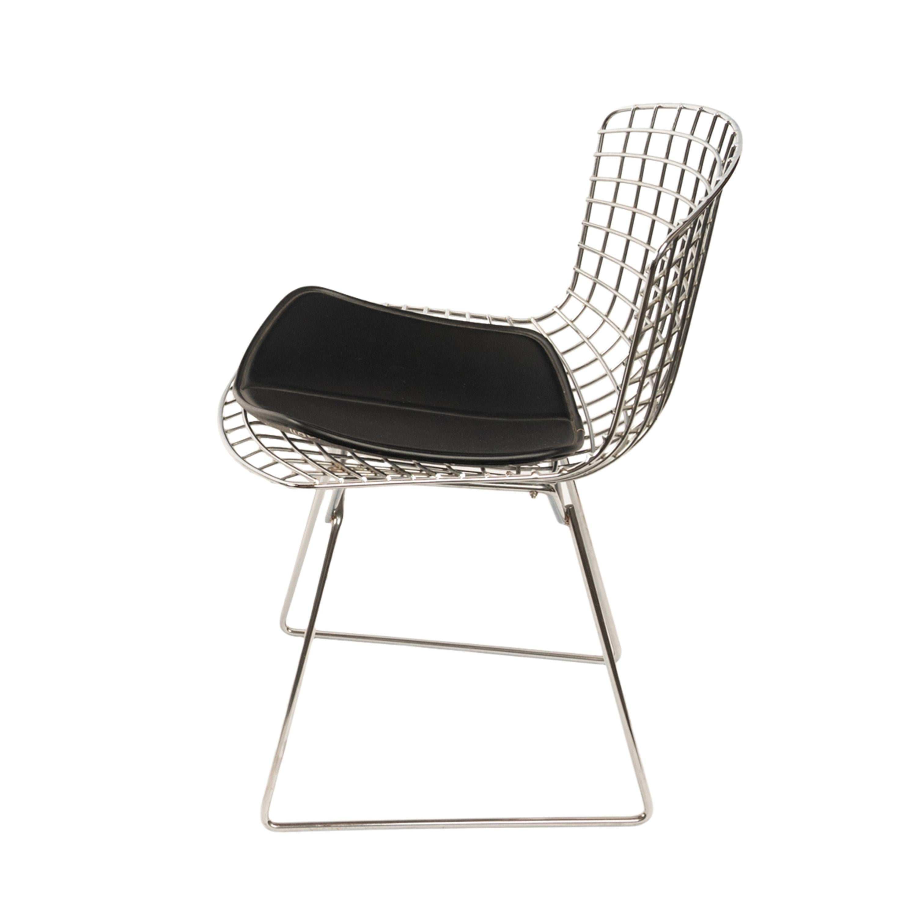 Coppia di poltrone in acciaio dello Studio A di Knoll del Mid Century Modern e pad Harry Bertoia 1970 in vendita 11