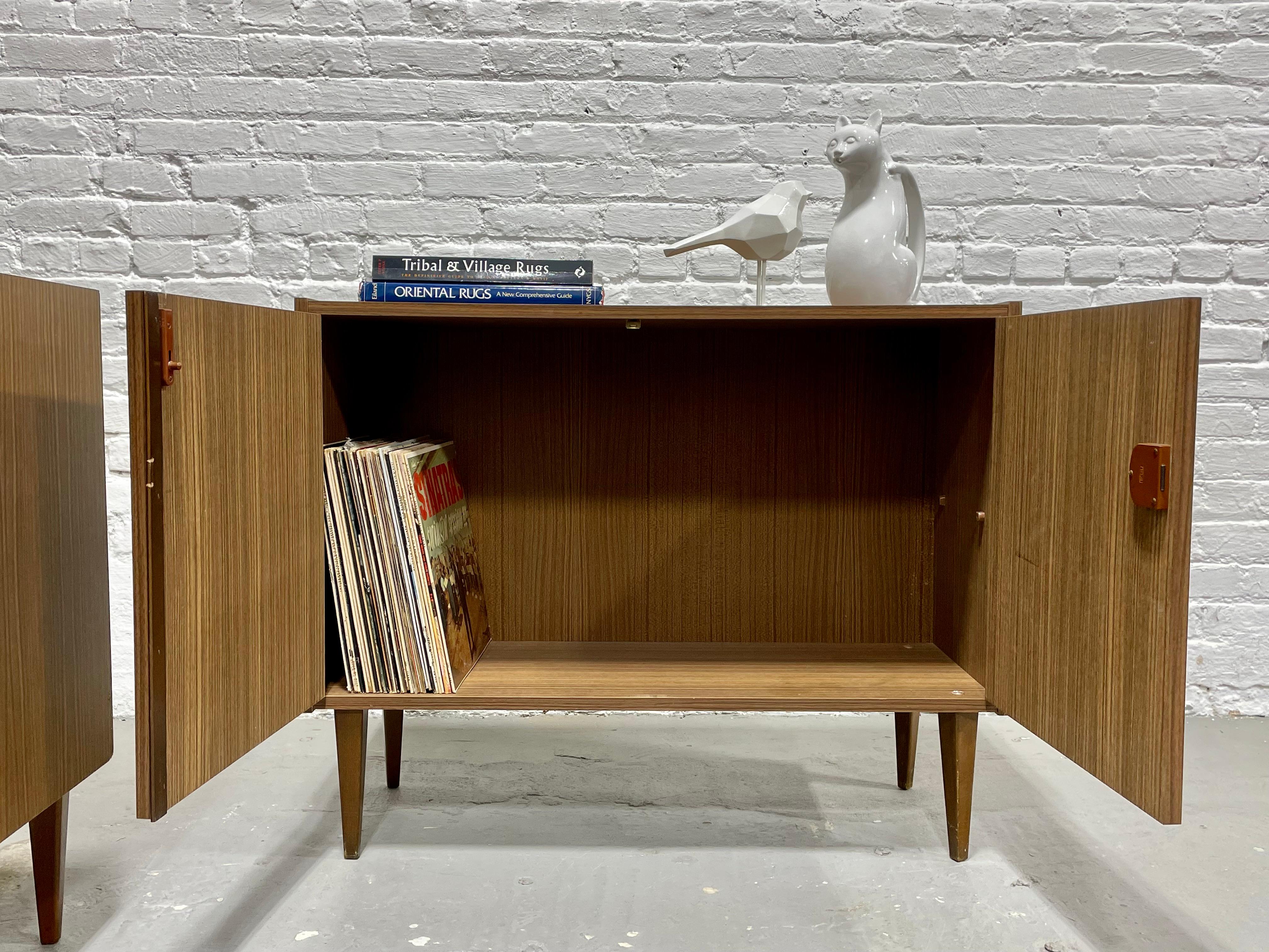 PAIR Mid Century MODERN Laminate CREDENZAS/ Cabinets, Made in Germany, c. 1960's For Sale 8