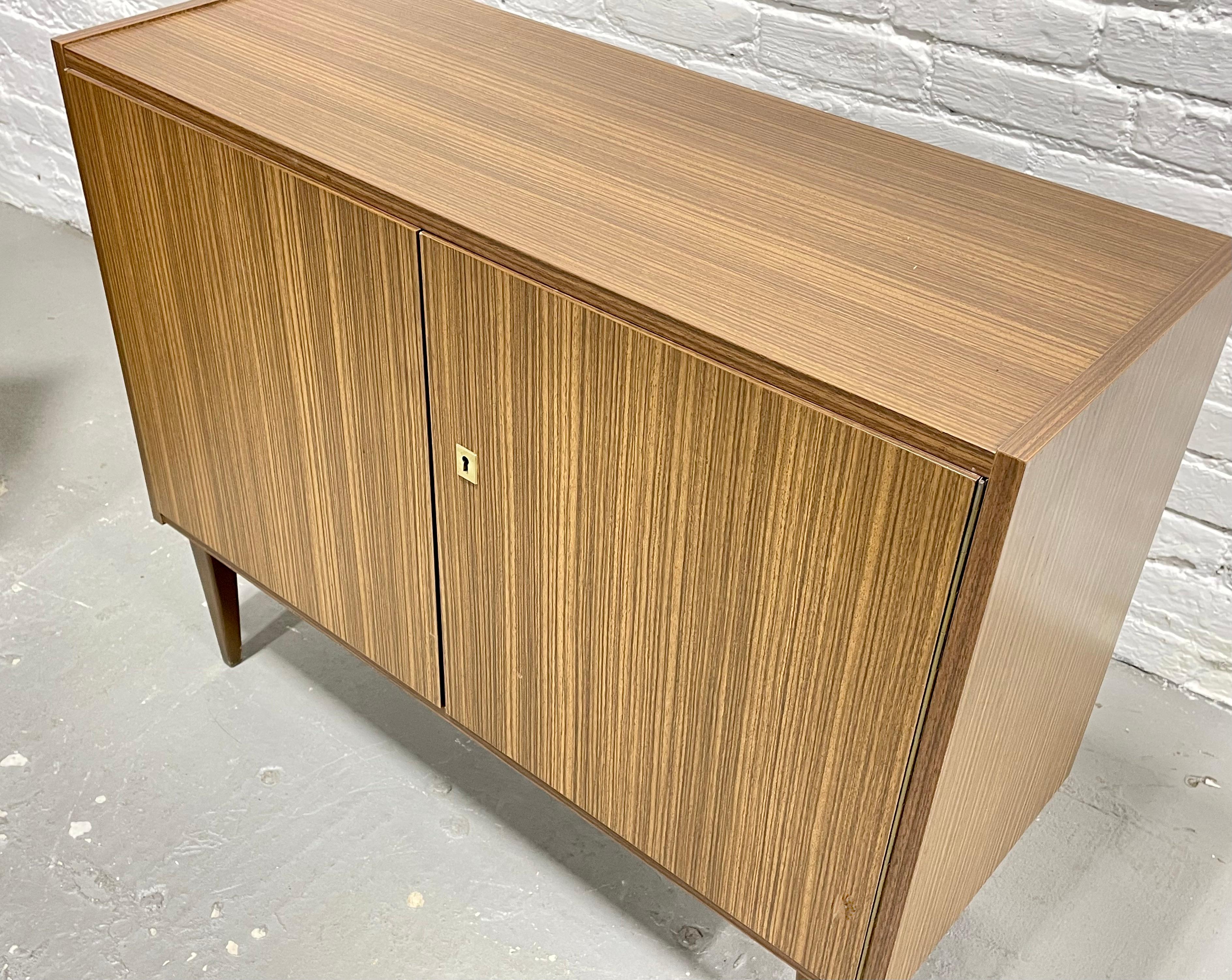 PAIR Mid Century MODERN Laminate CREDENZAS/ Cabinets, Made in Germany, c. 1960's For Sale 11