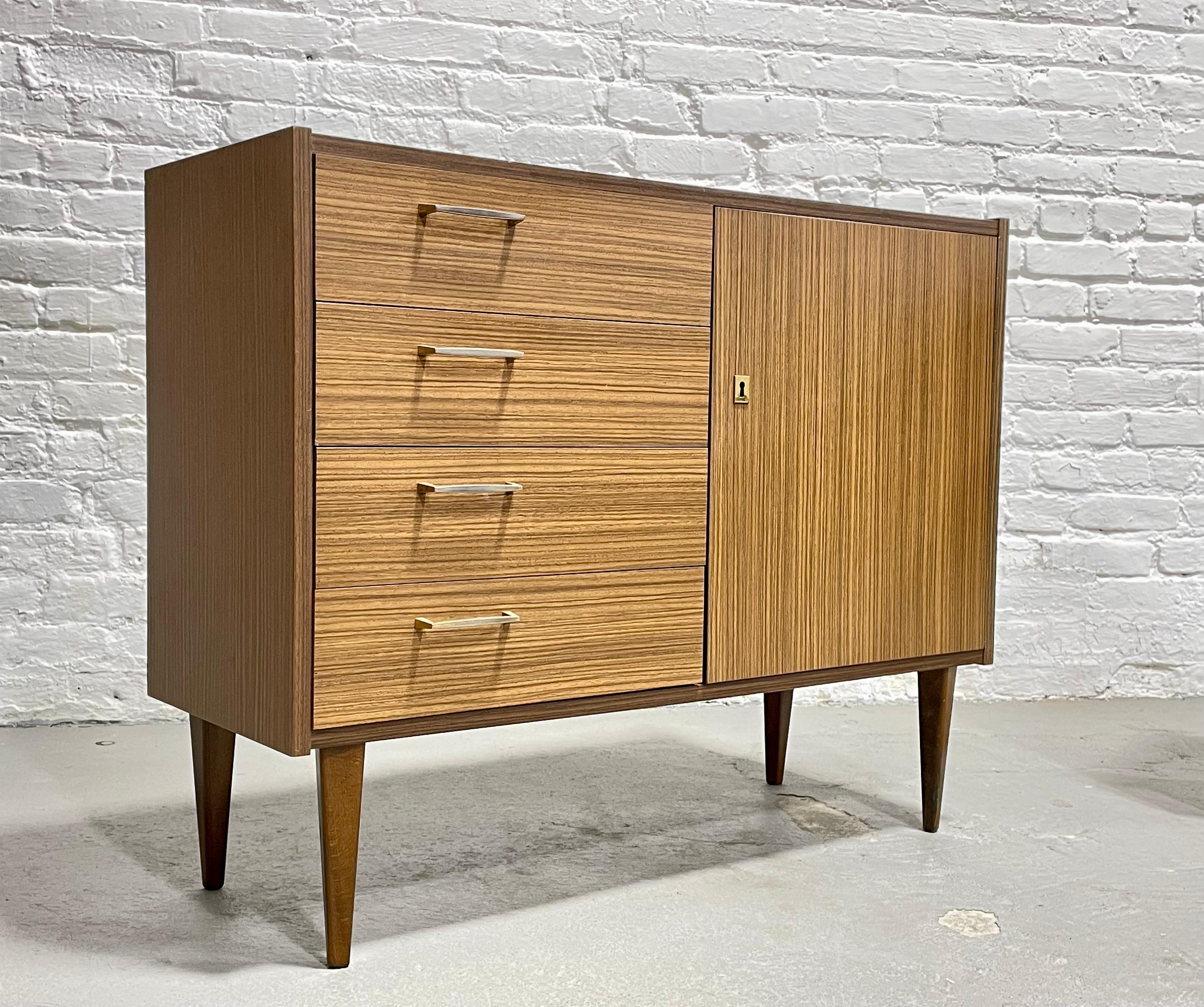 PAIR Mid Century MODERN Laminate CREDENZAS/ Cabinets, Made in Germany, c. 1960's For Sale 4