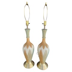 Paire de lampes modernes du milieu du siècle par Quartite Creation 1960's