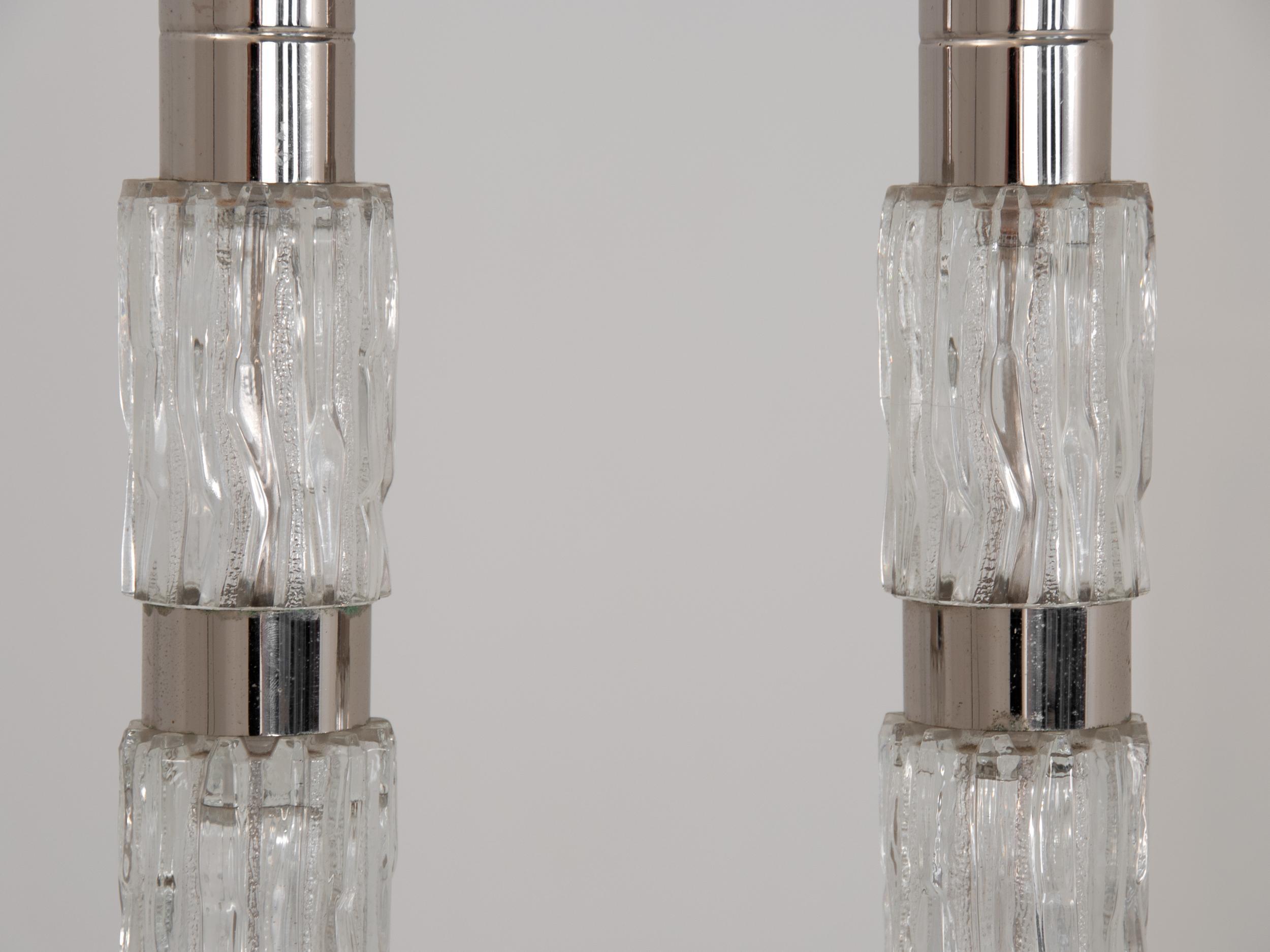 italien Paire de lampes mi-siècle moderne en vente