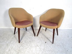 Pair of Mid-Century Modern Lawsonia Armchairs