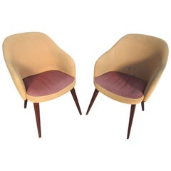 Pair of Mid-Century Modern Lawsonia Armchairs