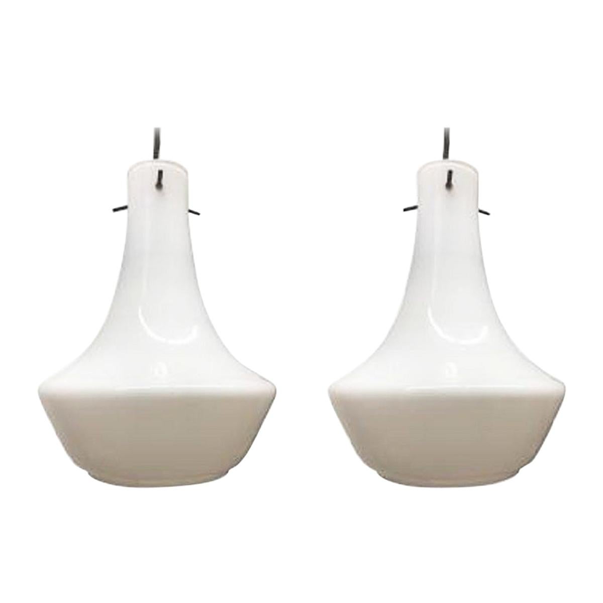 Pair of Mid-Century Modern Light Fixtures For Sale