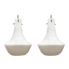 Paire de luminaires de style mi-siècle moderne