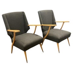 Pair Mid Century Modern Lounge Chairs