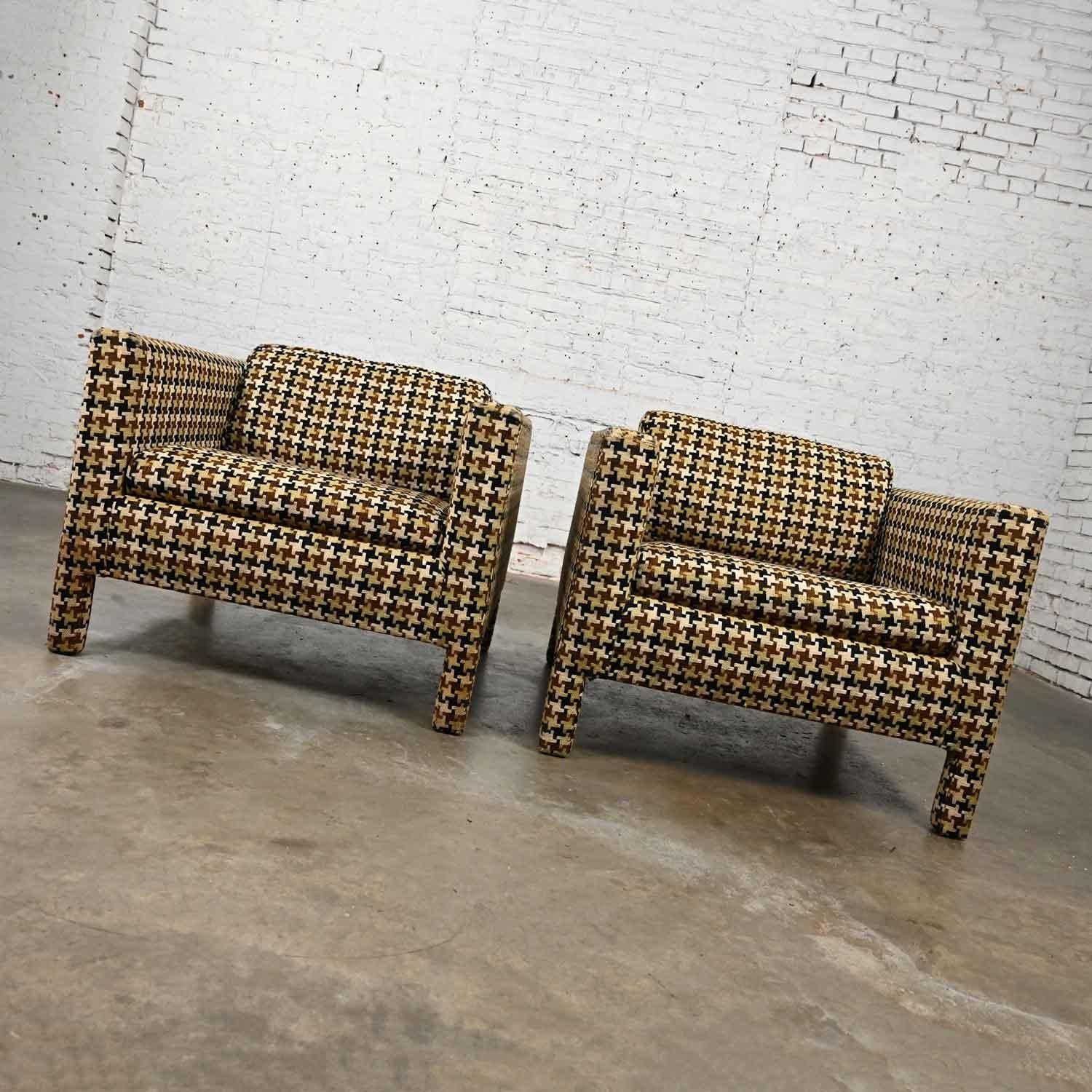 houndstooth accent chair