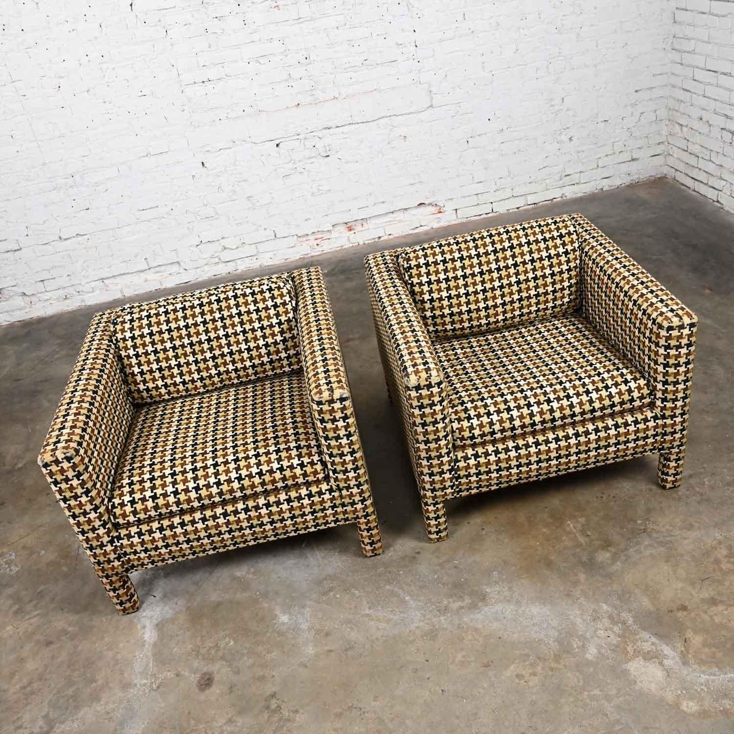 houndstooth pattern chair