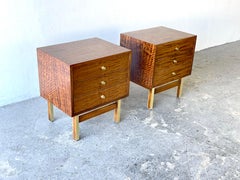 Pair Mid-Century Modern Nightstands Merton Gershun for American of Martinsville