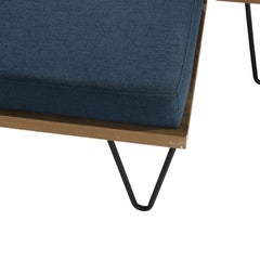 Pair Mid Century Modern Nobel House Home Furnishings Upholstered Benches C1960