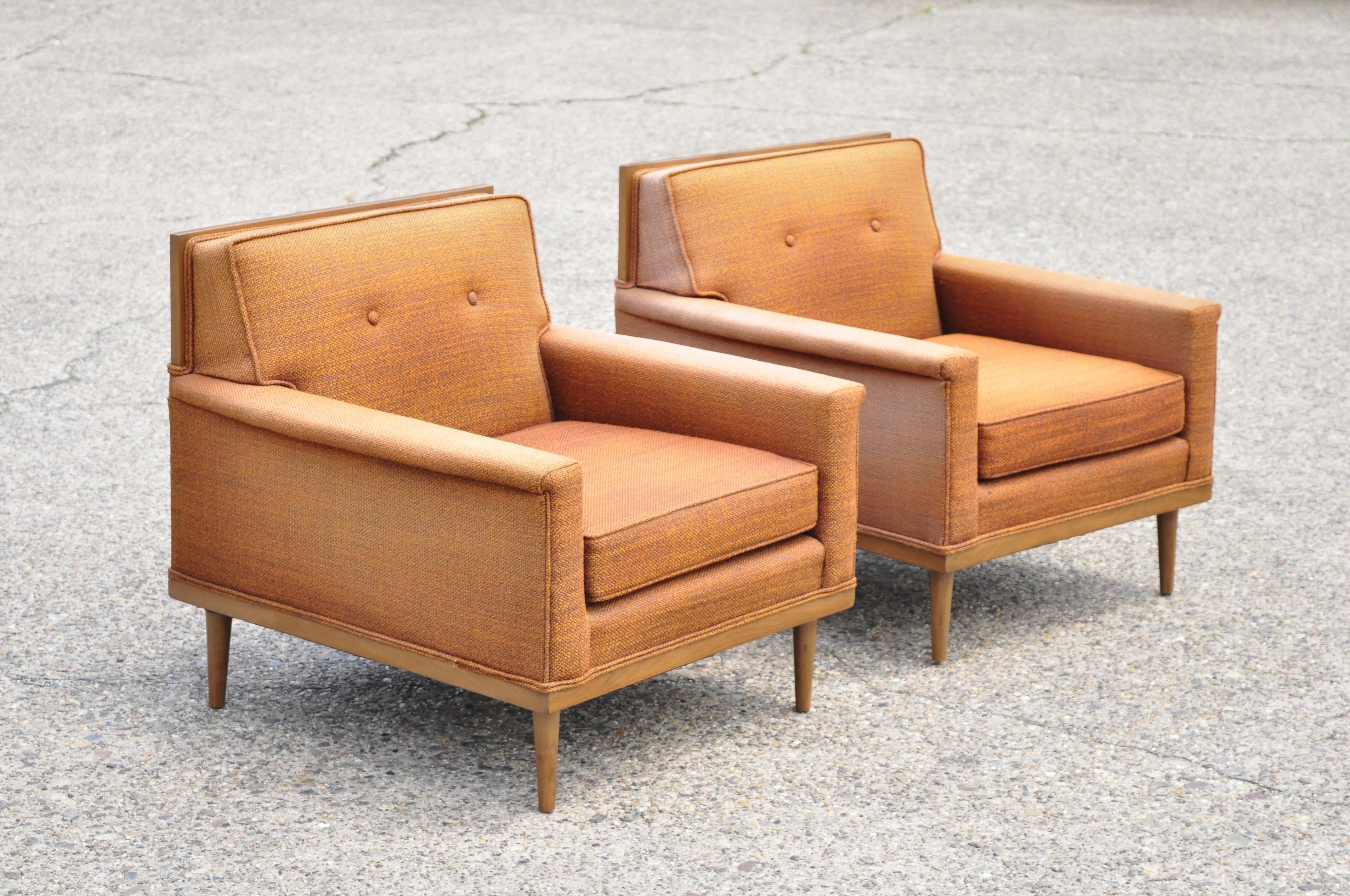 Pair of Mid-Century Modern Paul McCobb Style Club Lounge Chairs by J.B. Sciver 5