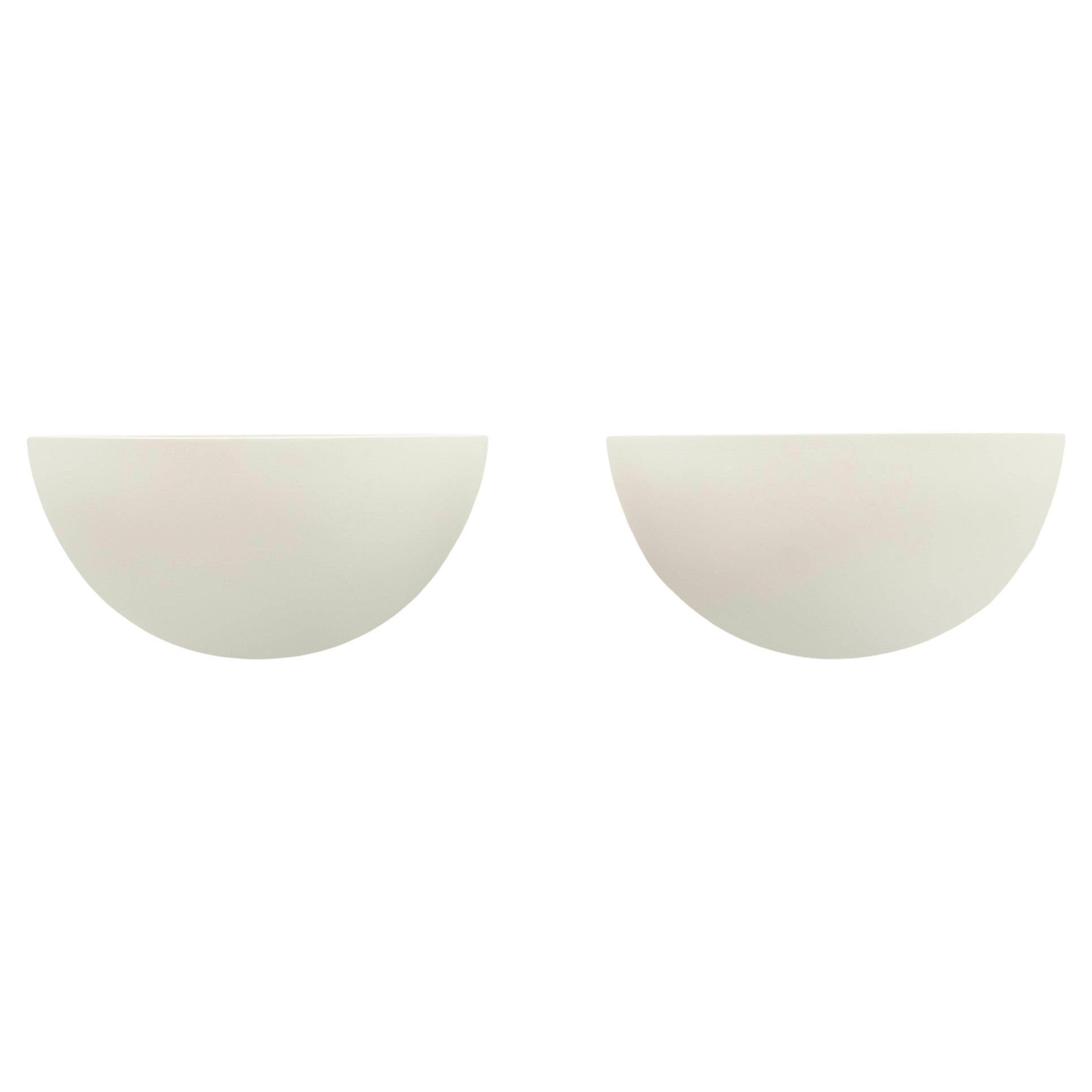 Pair Mid Century Modern Plaster Style Sconces