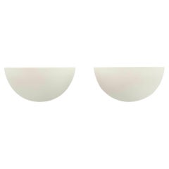 Pair Mid Century Modern Plaster Style Sconces