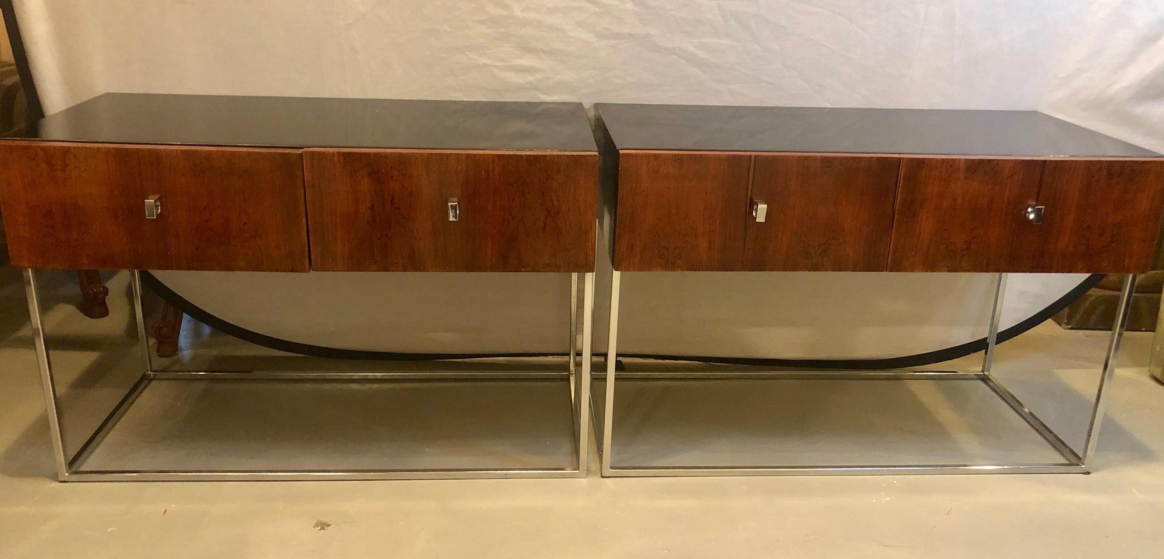A fine pair of Mid-Century Modern branded 