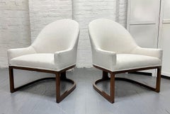Mid-Century Modern Sculptural Pair Side Chairs