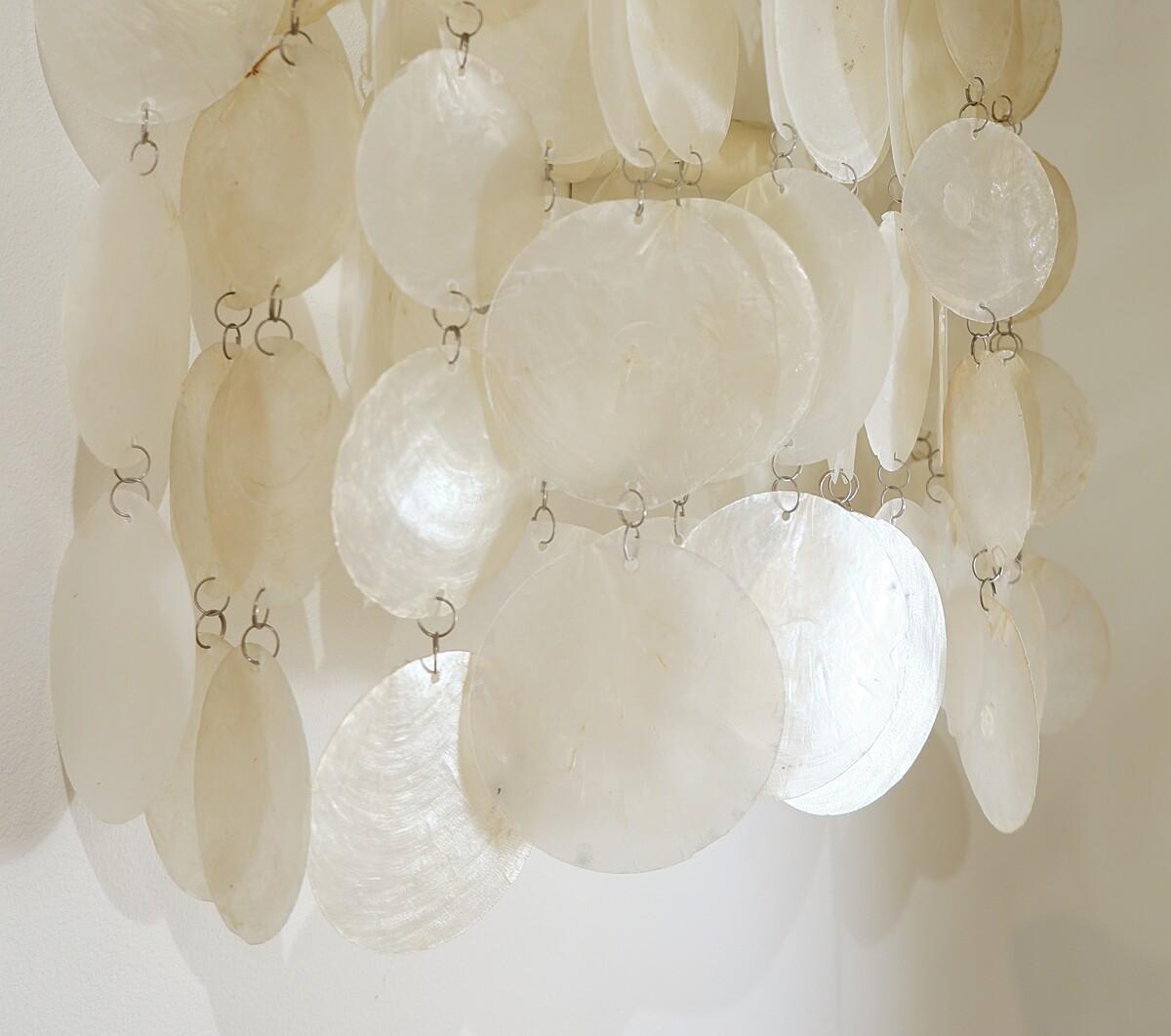 Pair Mid-Century Modern Seashell Wall Sconces For Sale 4