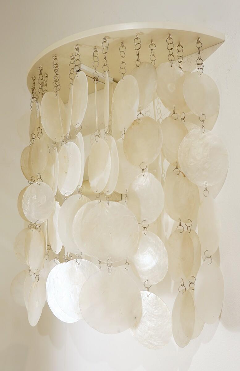 Pair Mid-Century Modern Seashell Wall Sconces For Sale 5