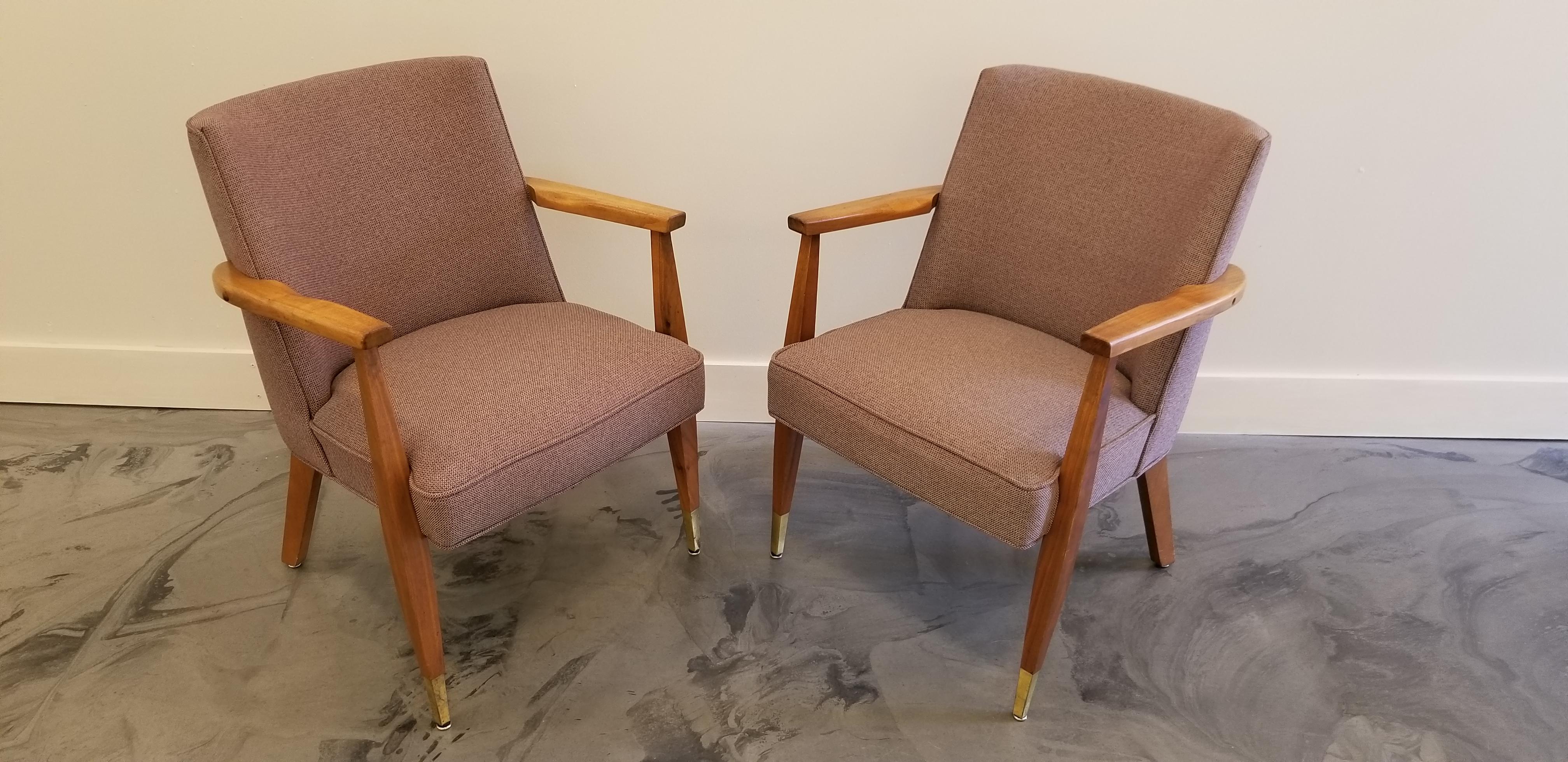 Pair Mid-Century Modern Side Chairs For Sale 4