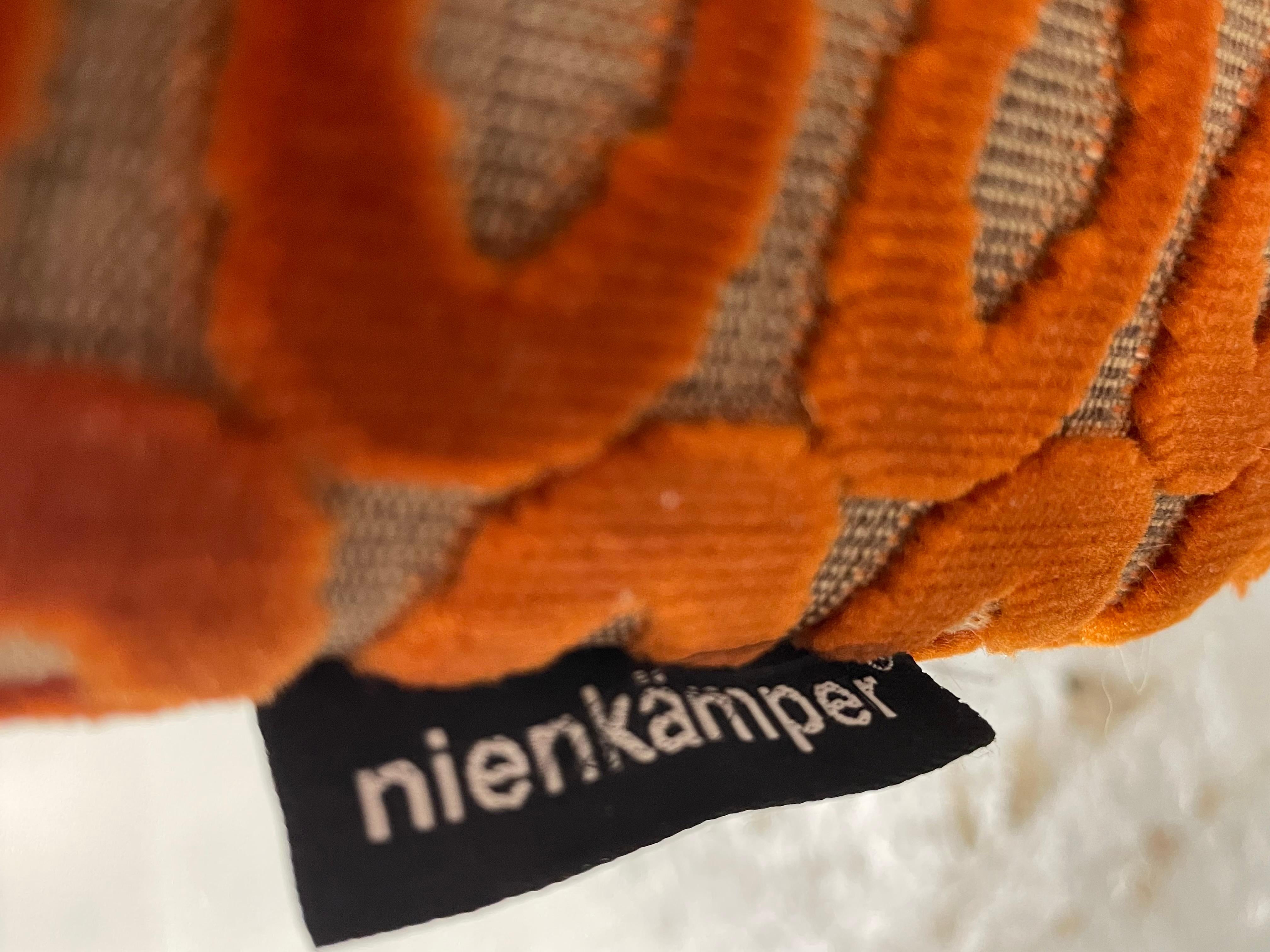 Pair Mid Century Modern styled Lounge Chairs with Custom Upholstery, NienKamper For Sale 3