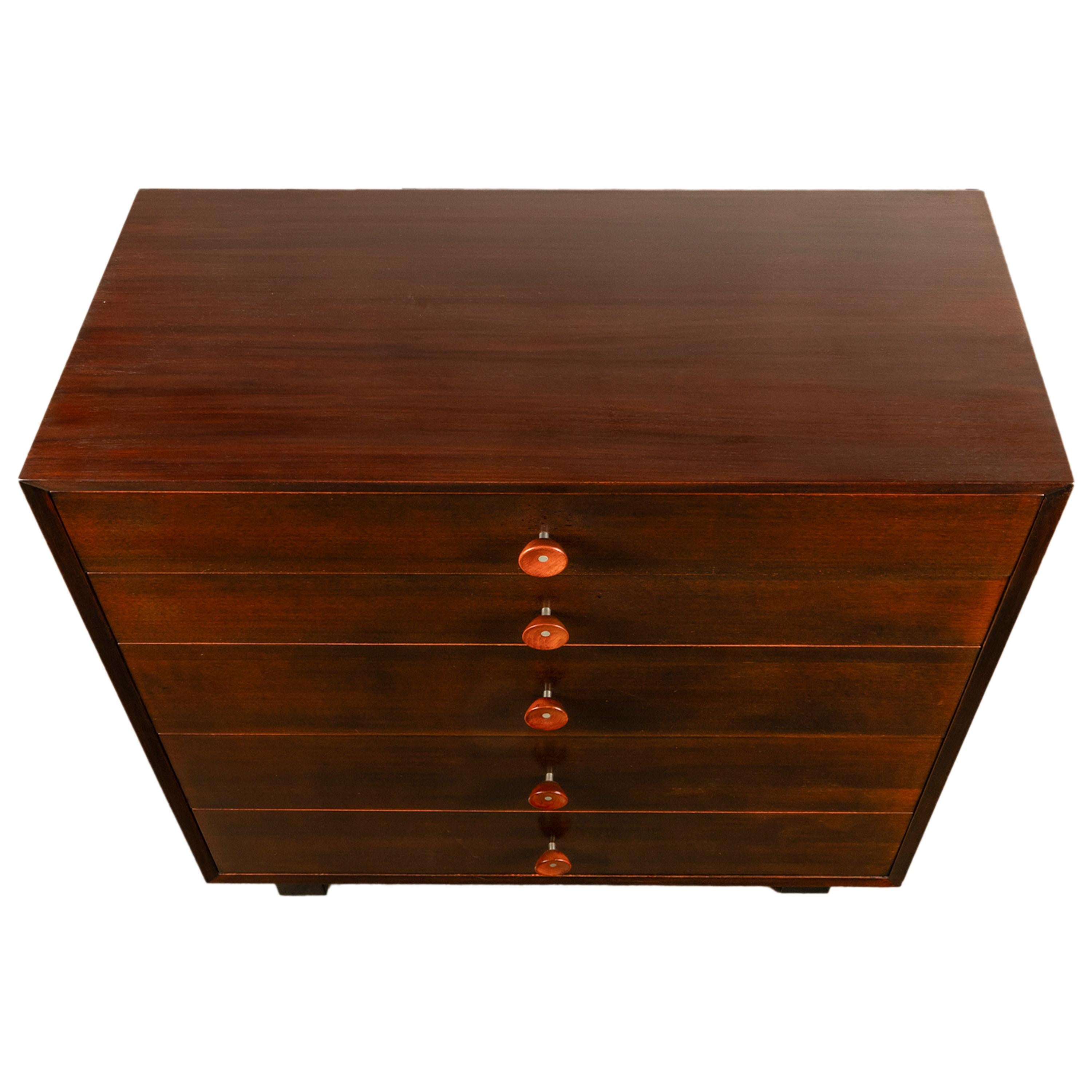 Ein Paar moderne Kommoden aus Nussbaumholz, Mid-Century Modern, George Nelson Herman Miller 1955 3