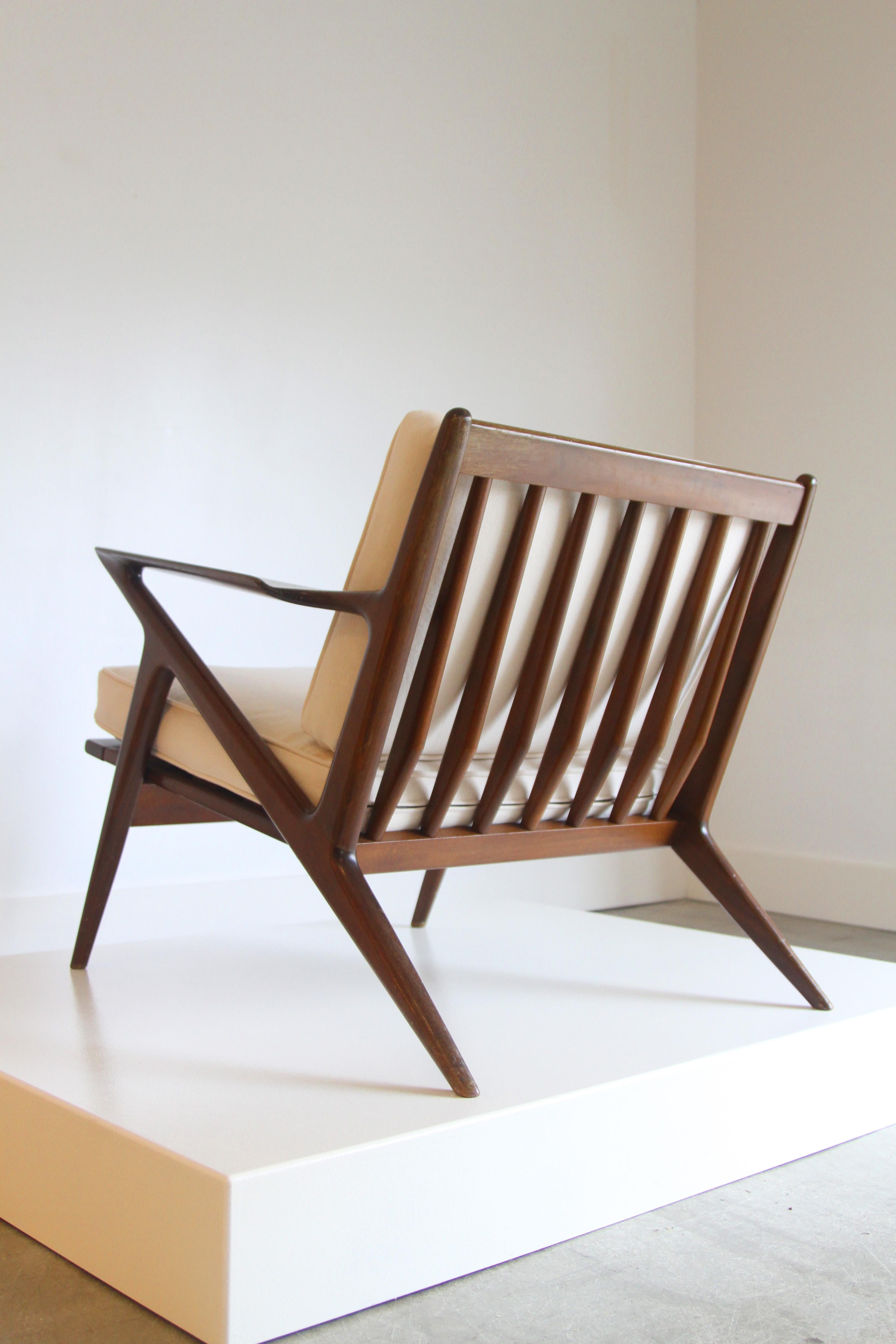 Paire de chaises Z modernes du milieu du siècle par Poul Jensen pour Selig 7