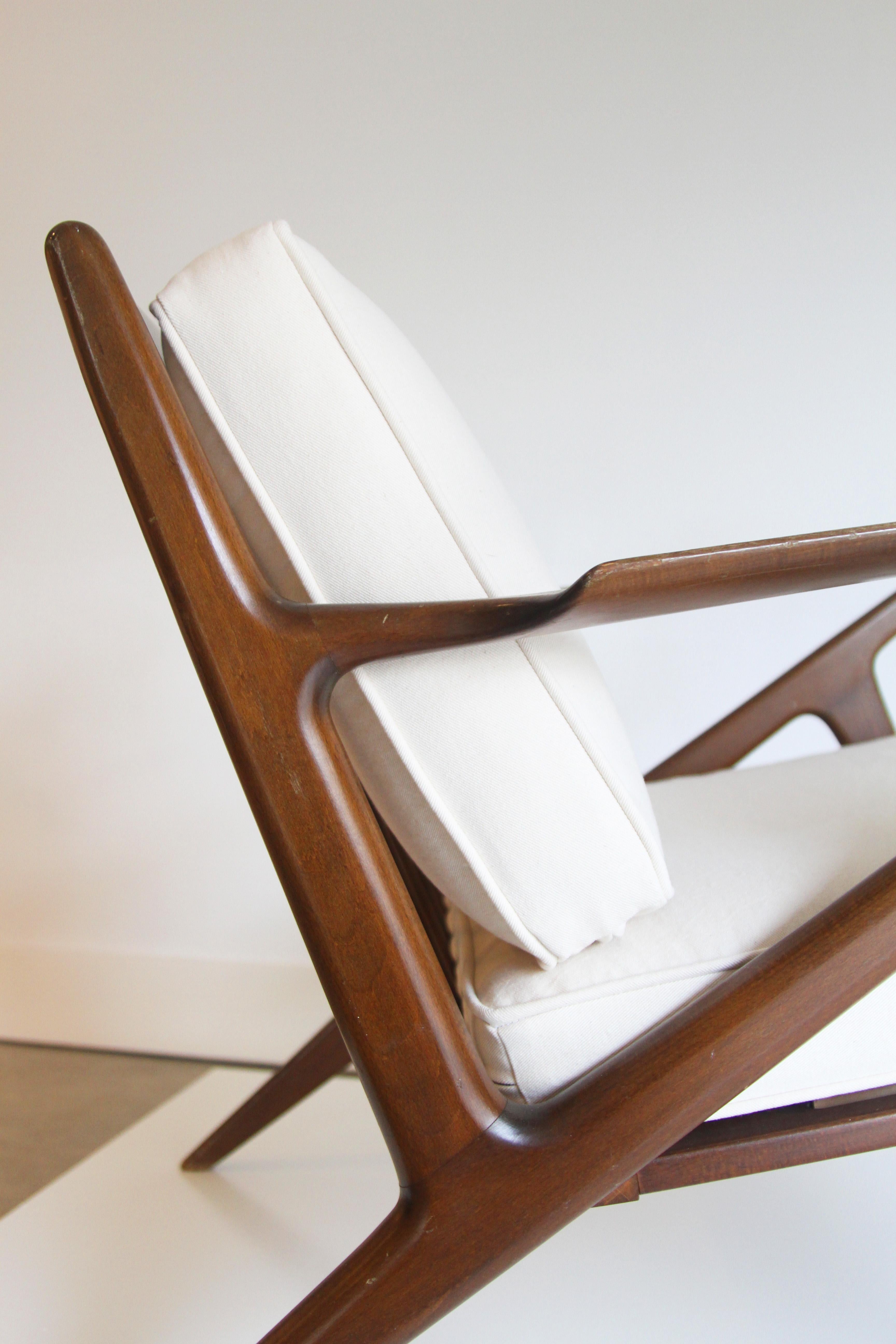Paire de chaises Z modernes du milieu du siècle par Poul Jensen pour Selig 3
