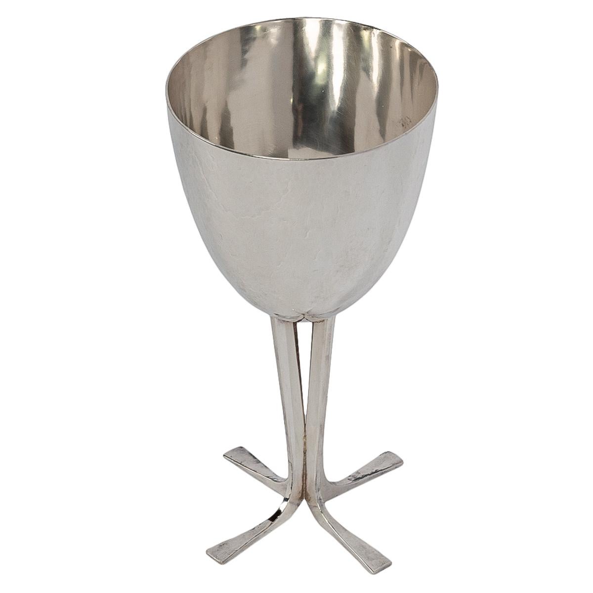 Coppia di calici d'argento modernisti della metà del secolo Joe Reyes Apodaca Oregon 1985 in vendita 4