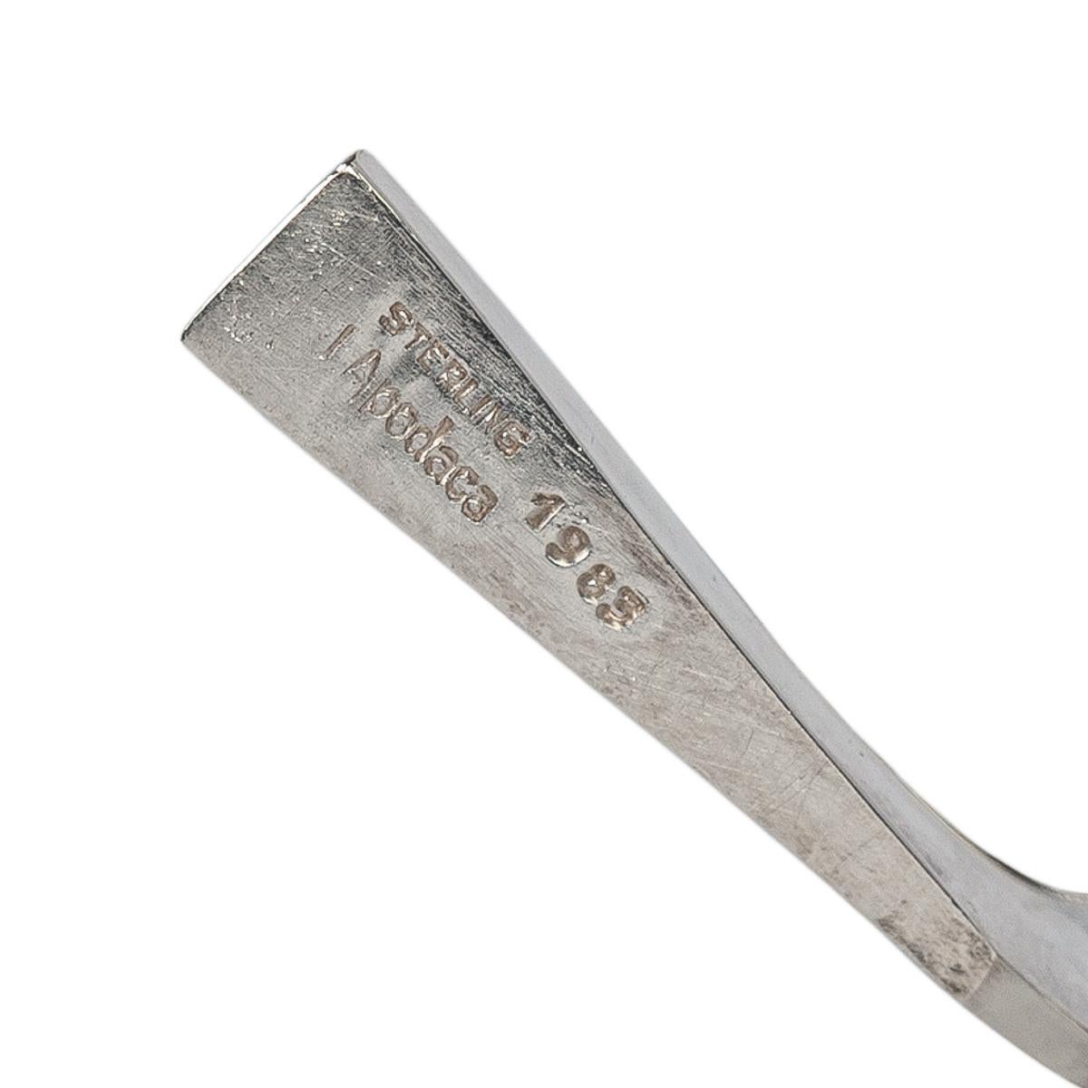 Coppia di calici d'argento modernisti della metà del secolo Joe Reyes Apodaca Oregon 1985 in vendita 8