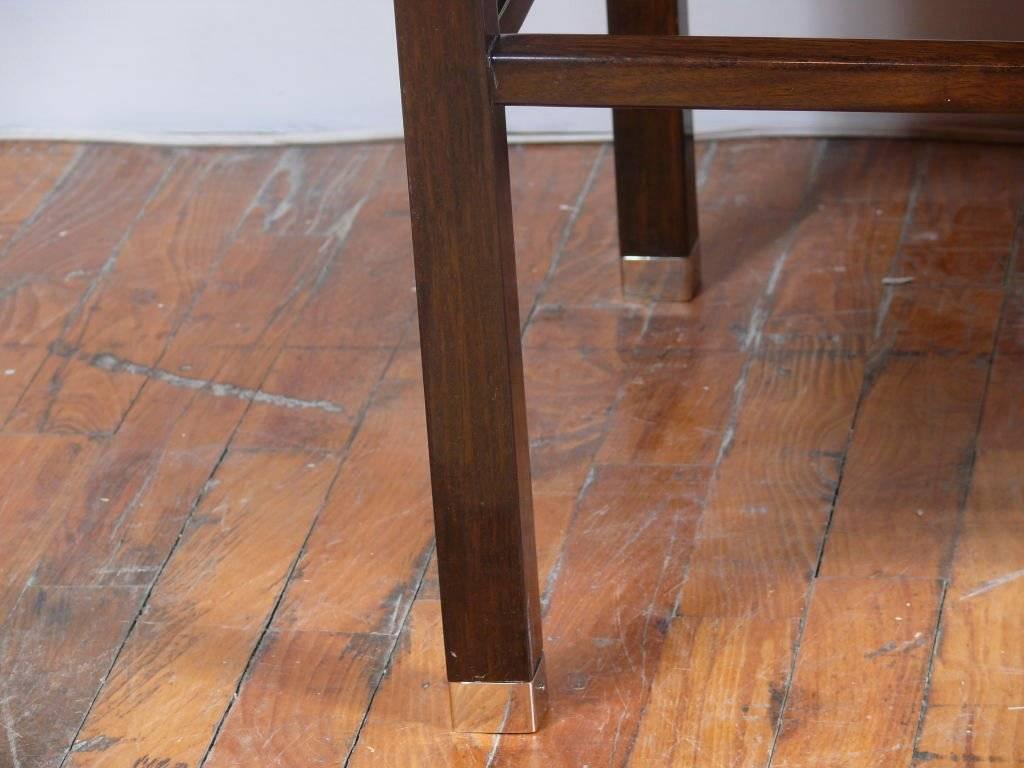 Mid-20th Century Pair of Midcentury One-Drawer Walnut End Tables