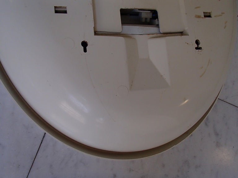 Pair of Midcentury Oval Movable Bathroom Mirrors with 4 Bulbs at 1stDibs