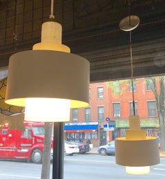 Pair Mid-Century Pendants
