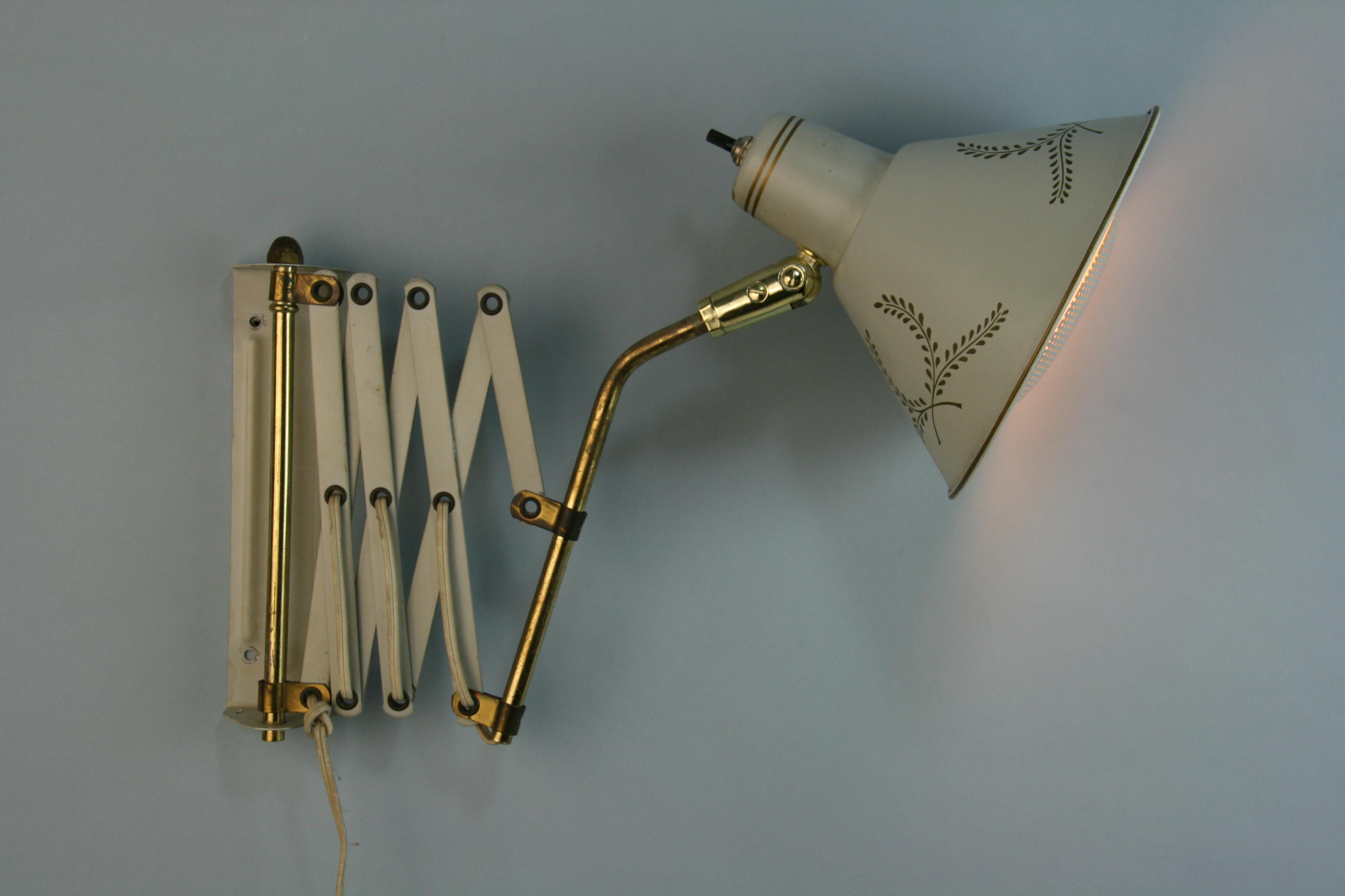  Mid Century Scissor Wall Lamps(2 available) For Sale 4