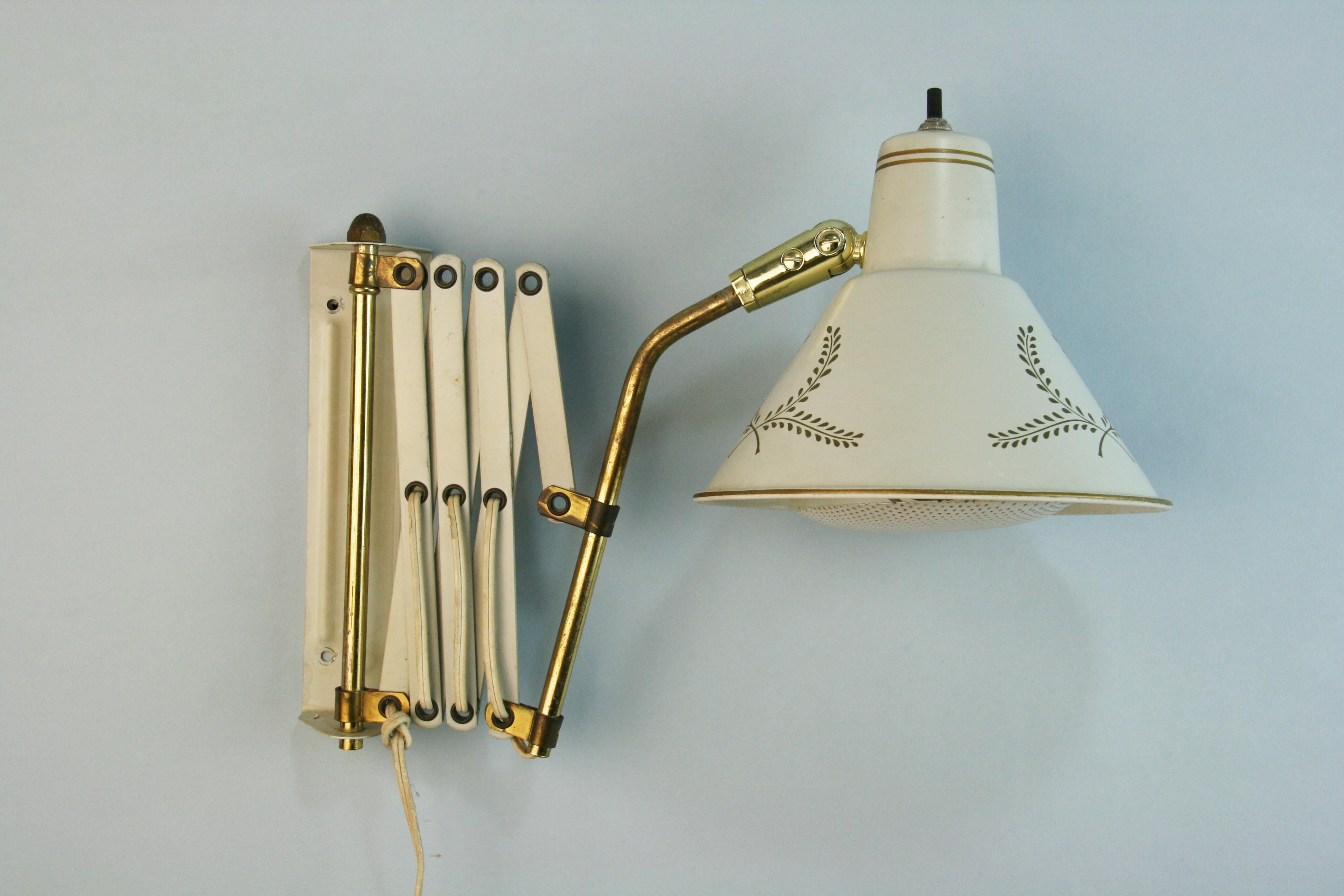  Mid Century Scissor Wall Lamps(2 available) For Sale 9