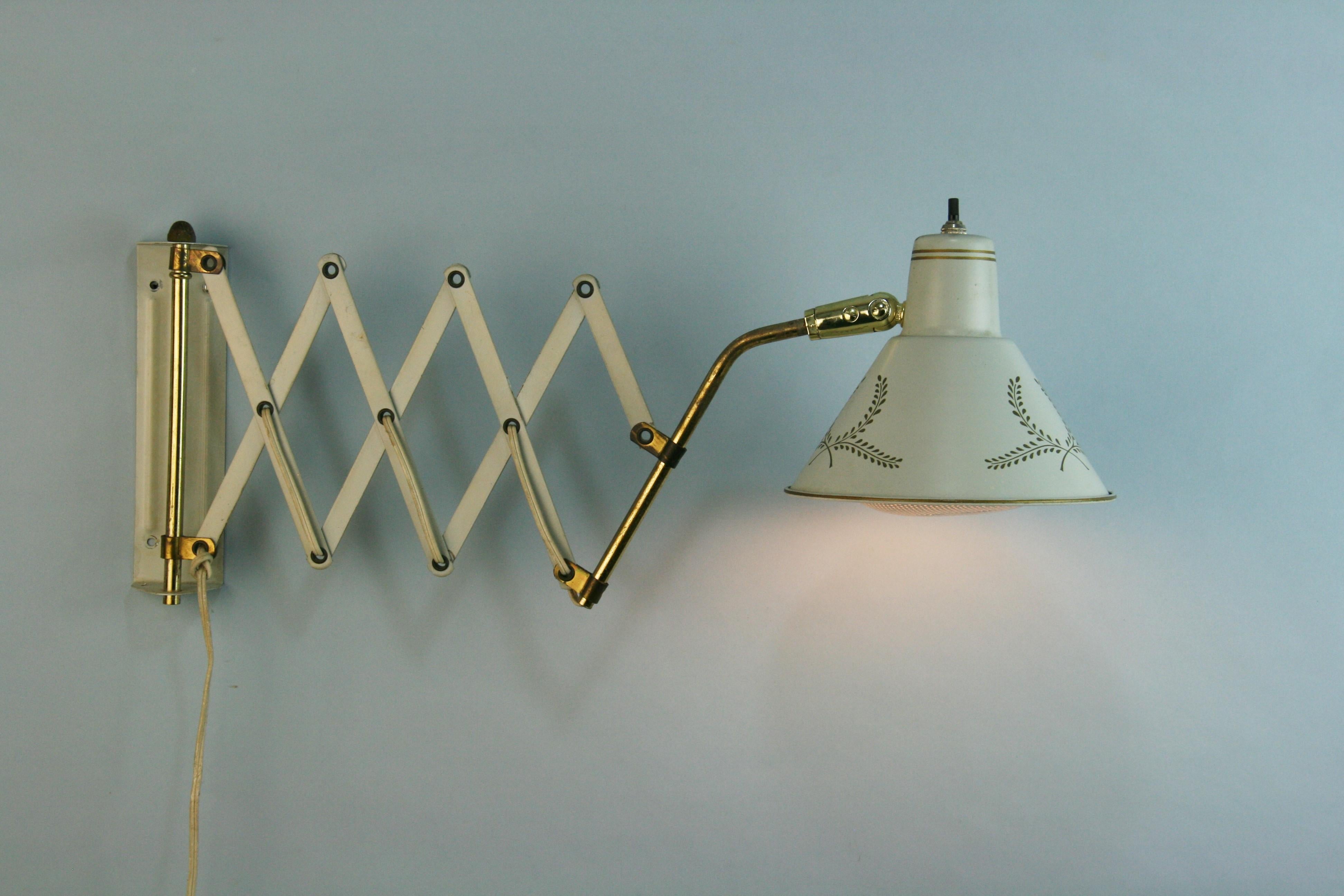  Mid Century Scissor Wall Lamps(2 available) For Sale 1