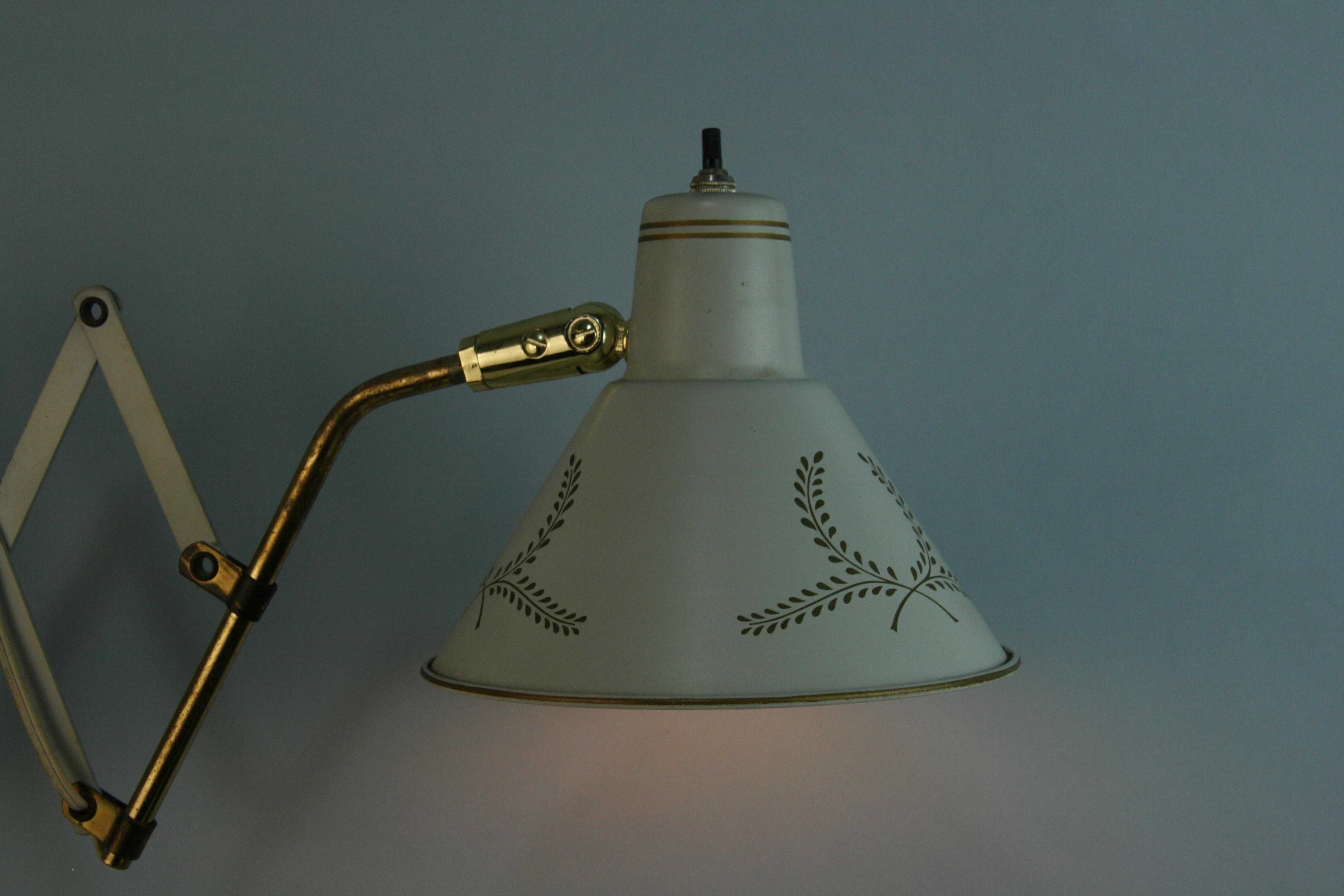  Mid Century Scissor Wall Lamps(2 available) For Sale 2