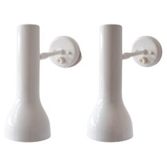 Paire d'appliques Mid Century SLZ Team for Swiss Lamps International Sconces Wall Lamps