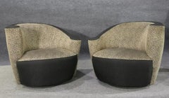 Pair Mid-Century Swivel Nautilus Chairs