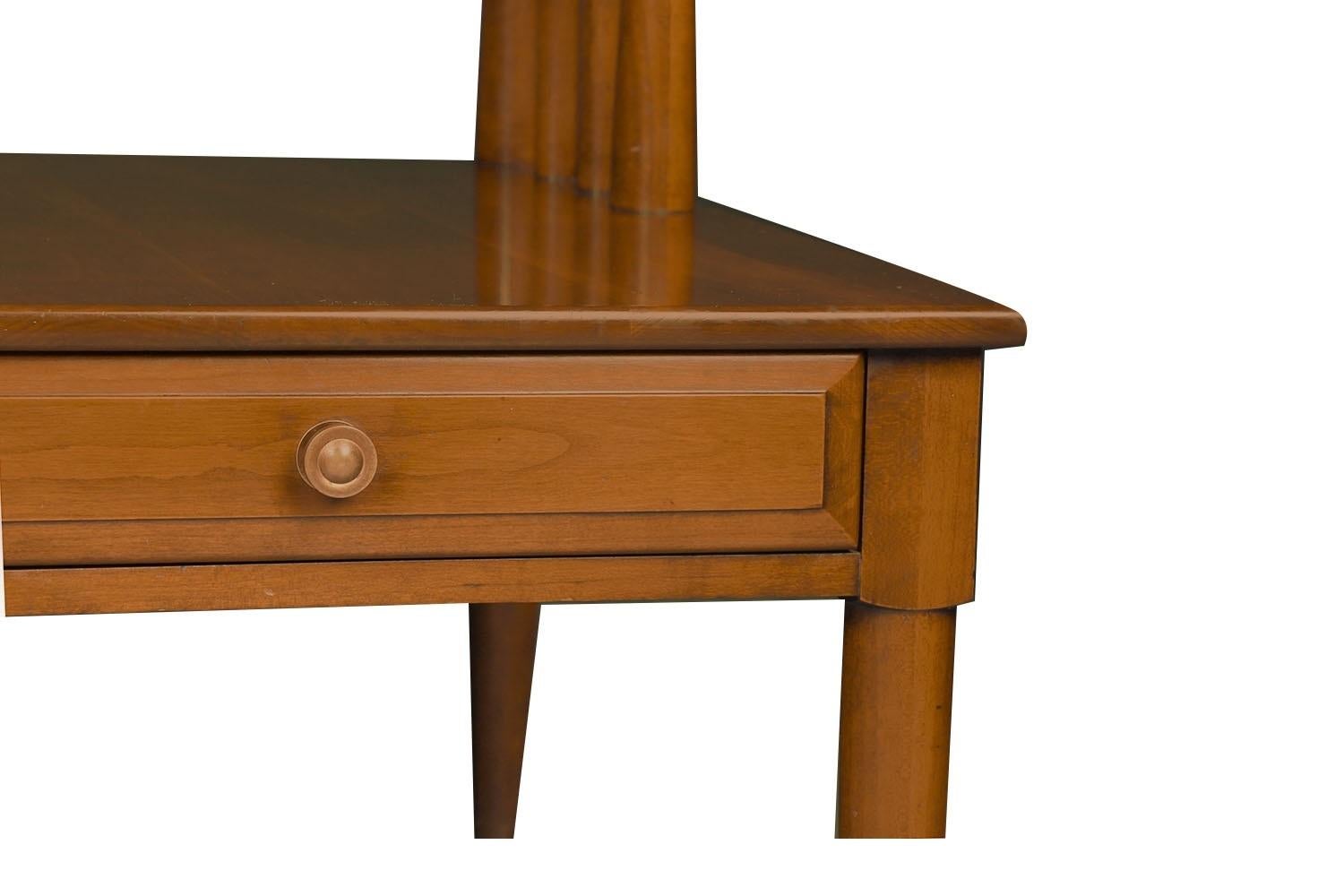 Pair Mid Century Two Tier End Tables Nightstands 1