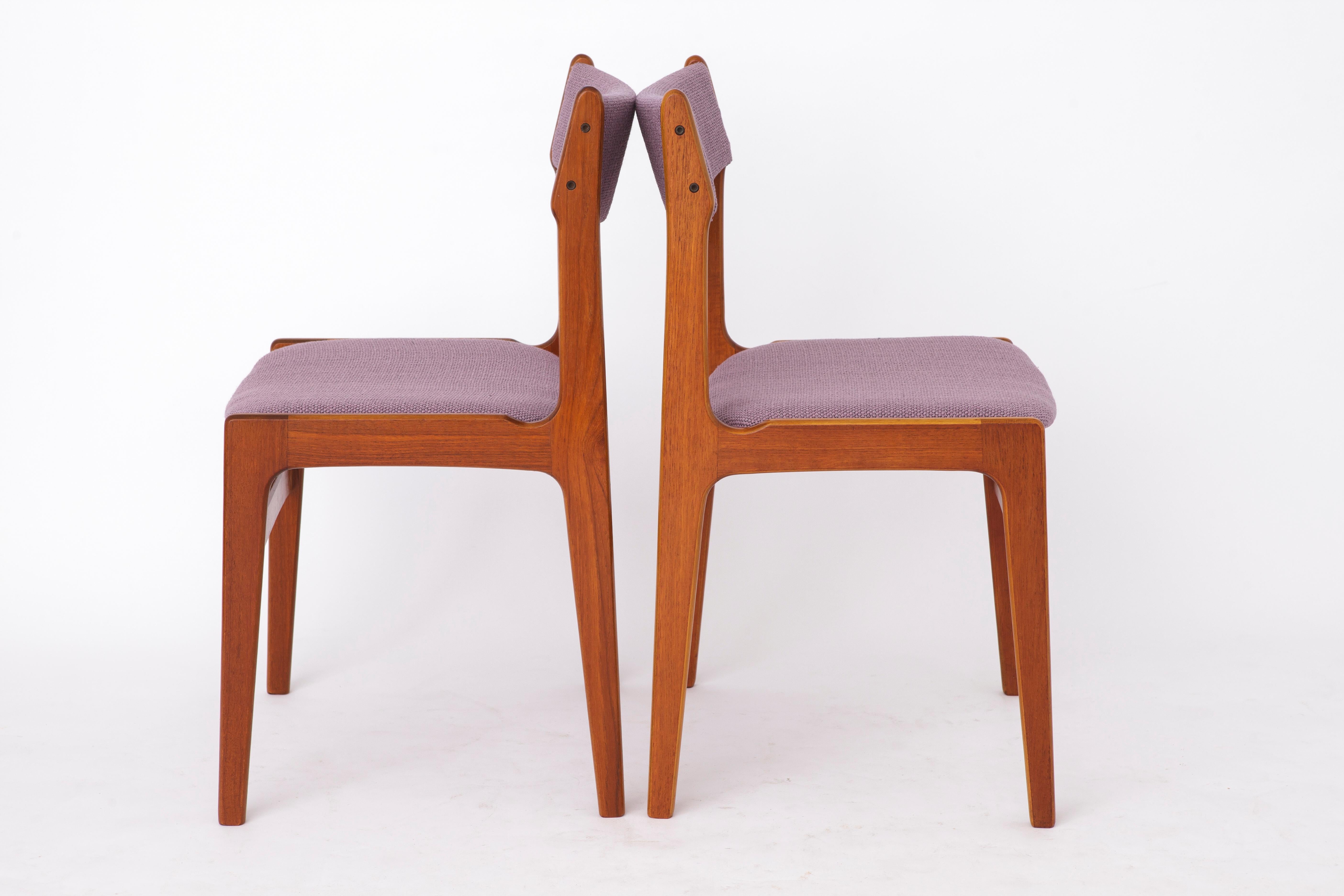 Mid-Century Modern Paire de chaises vintage du milieu du siècle, années 1960, danoise