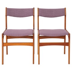 Pair mid century vintage chairs, 1960s, Danish